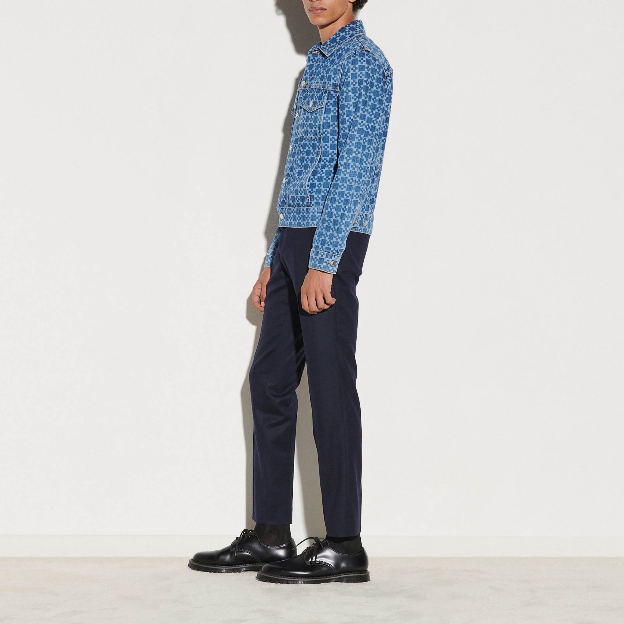 Printed denim jacket - 4