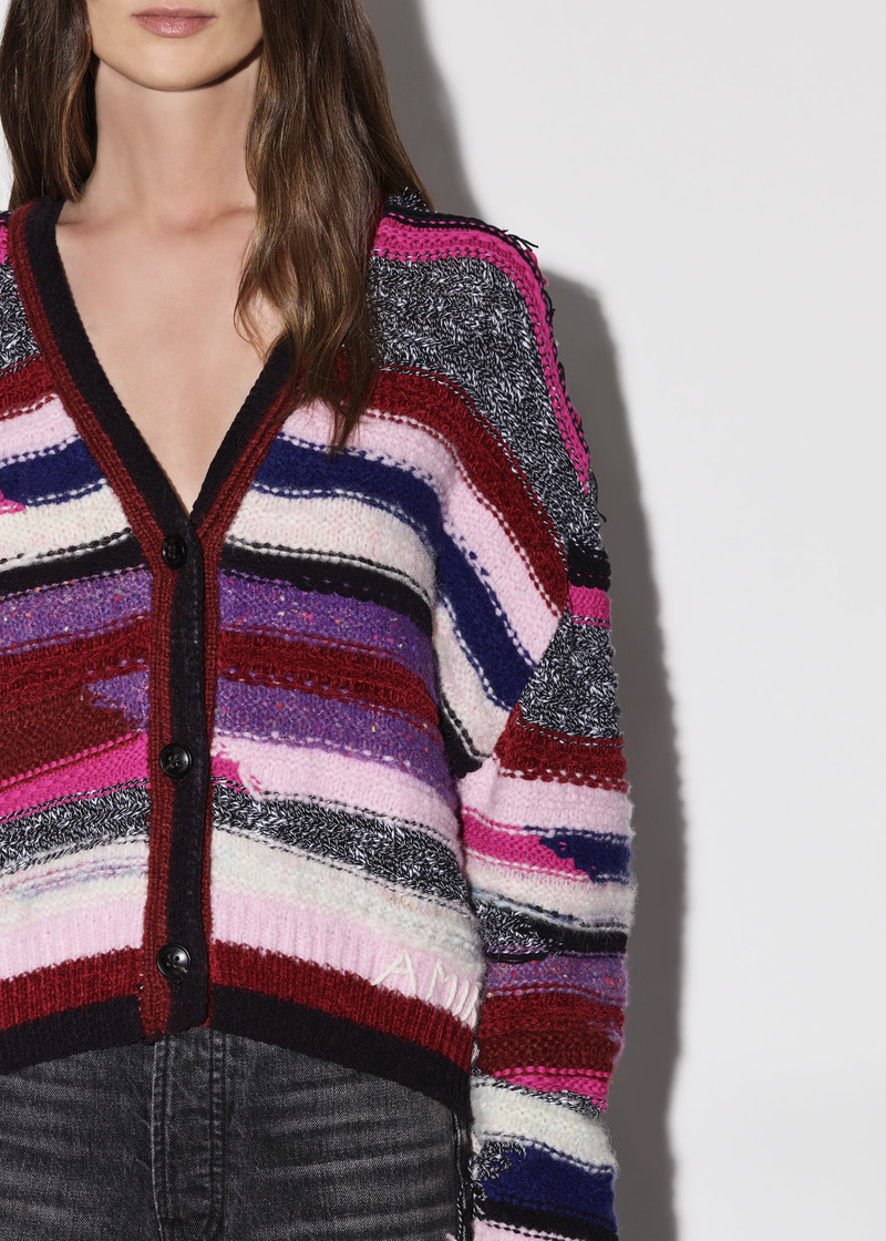 MULTI YARN STRIPE CARDIGAN 6