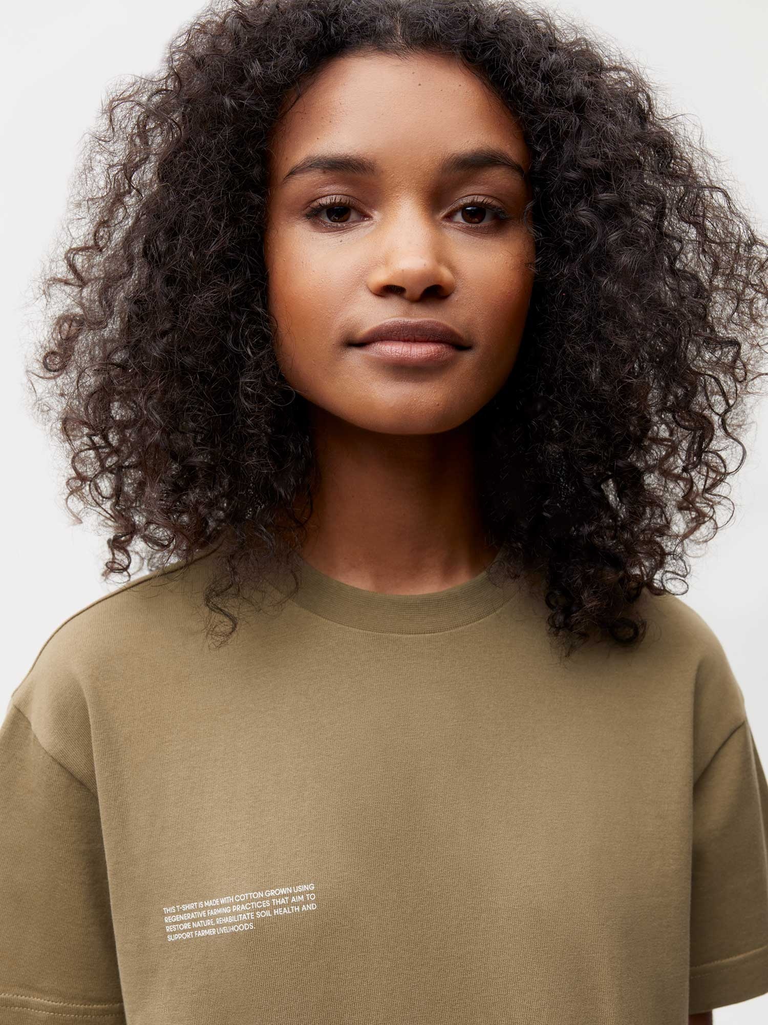 Womens In Conversion Cotton 365 T-shirt - Carbon Brown - 3