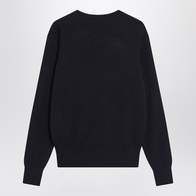 Ami Paris Navy Blue Ami De Coeur Sweater Men - 2