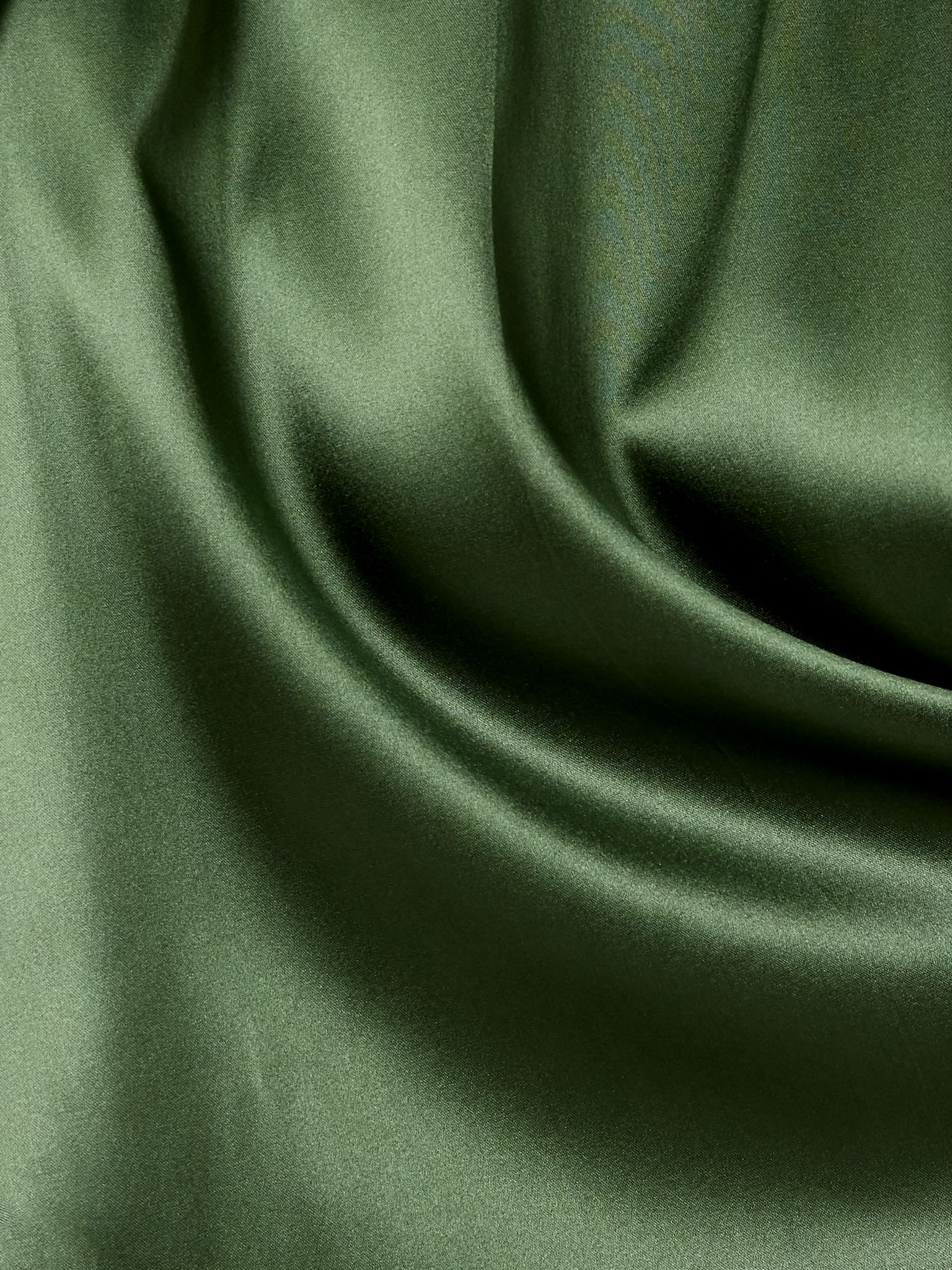 Silk-blend satin straight-leg pants Green - 4