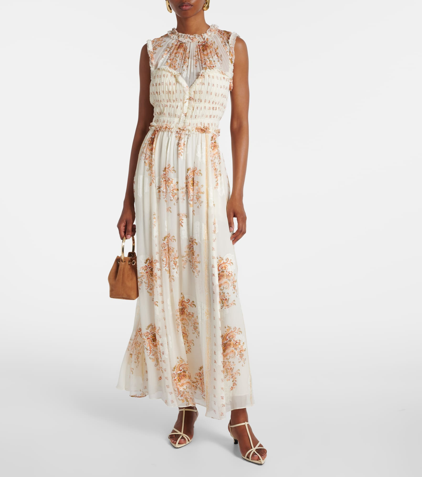Kasia floral silk-blend maxi dress - 2
