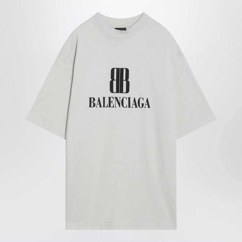 Balenciaga White Nano Bb Medium Fit T-Shirt Men - 1
