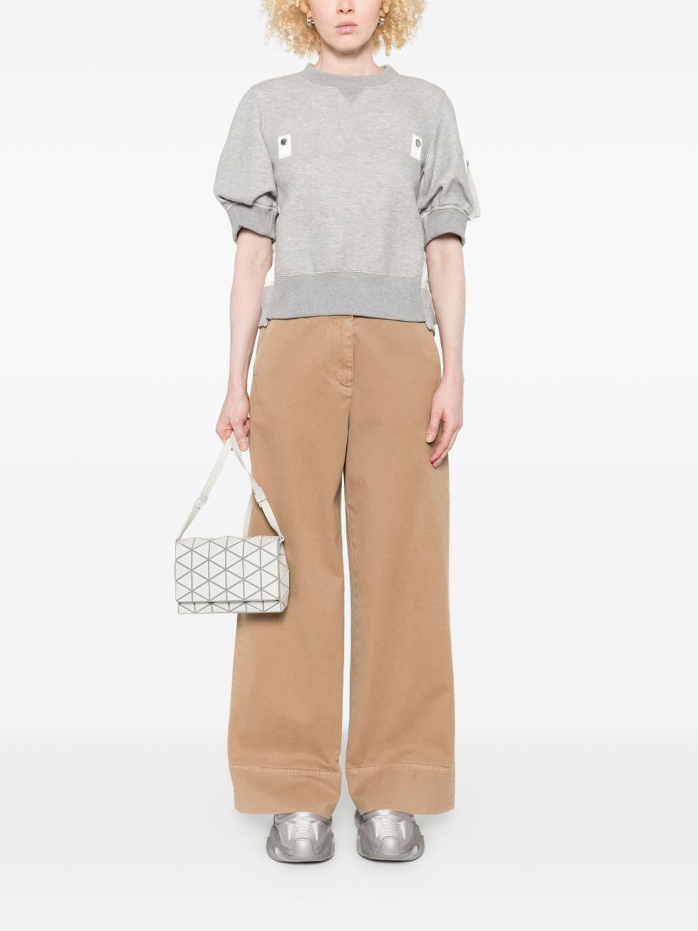 Sacai Women Cotton And Nylon Pullover - 3