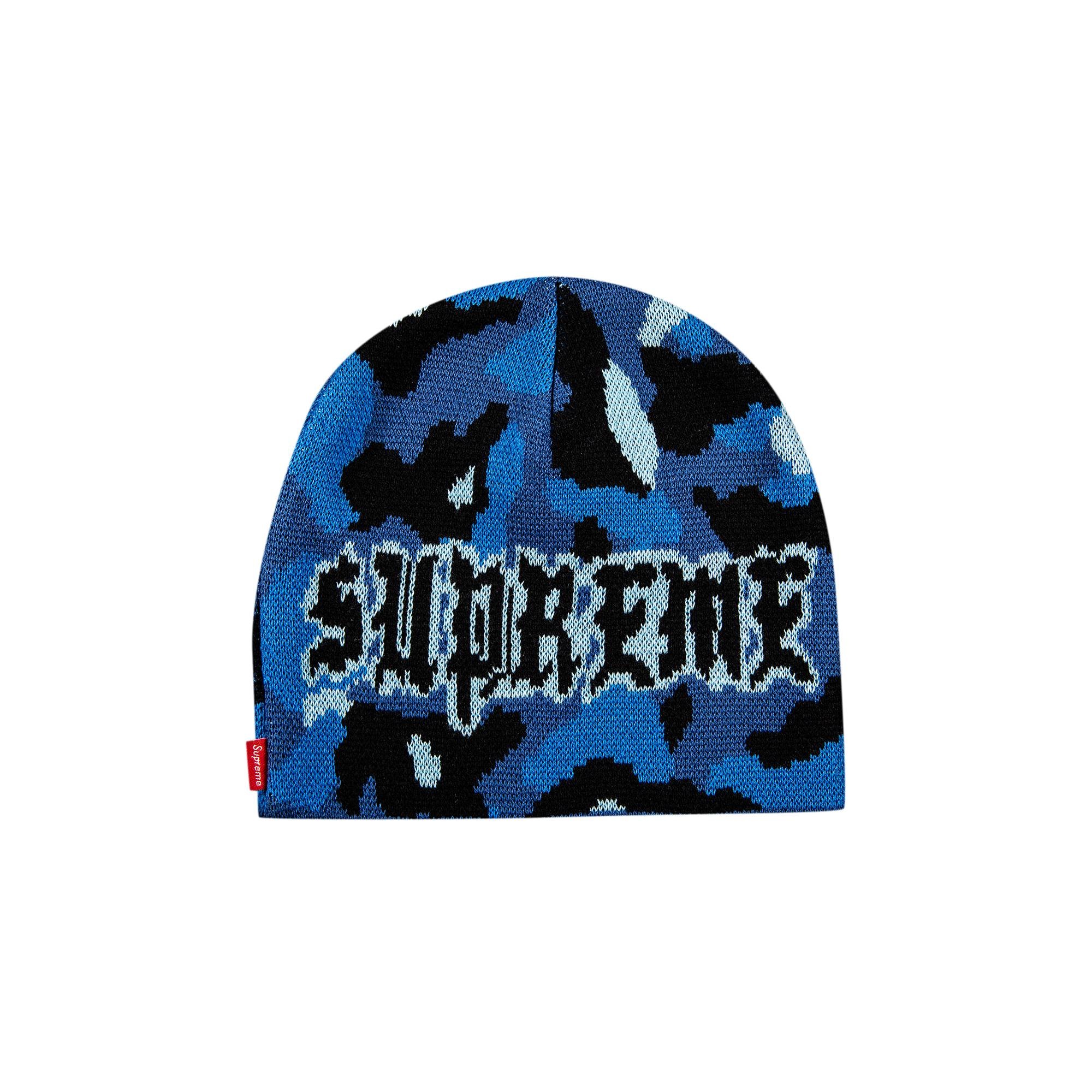 Supreme Supreme Paris Camo Beanie 'Blue Camo' | goat