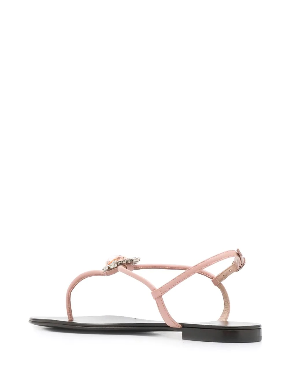 crystal detail thong sandals  - 3