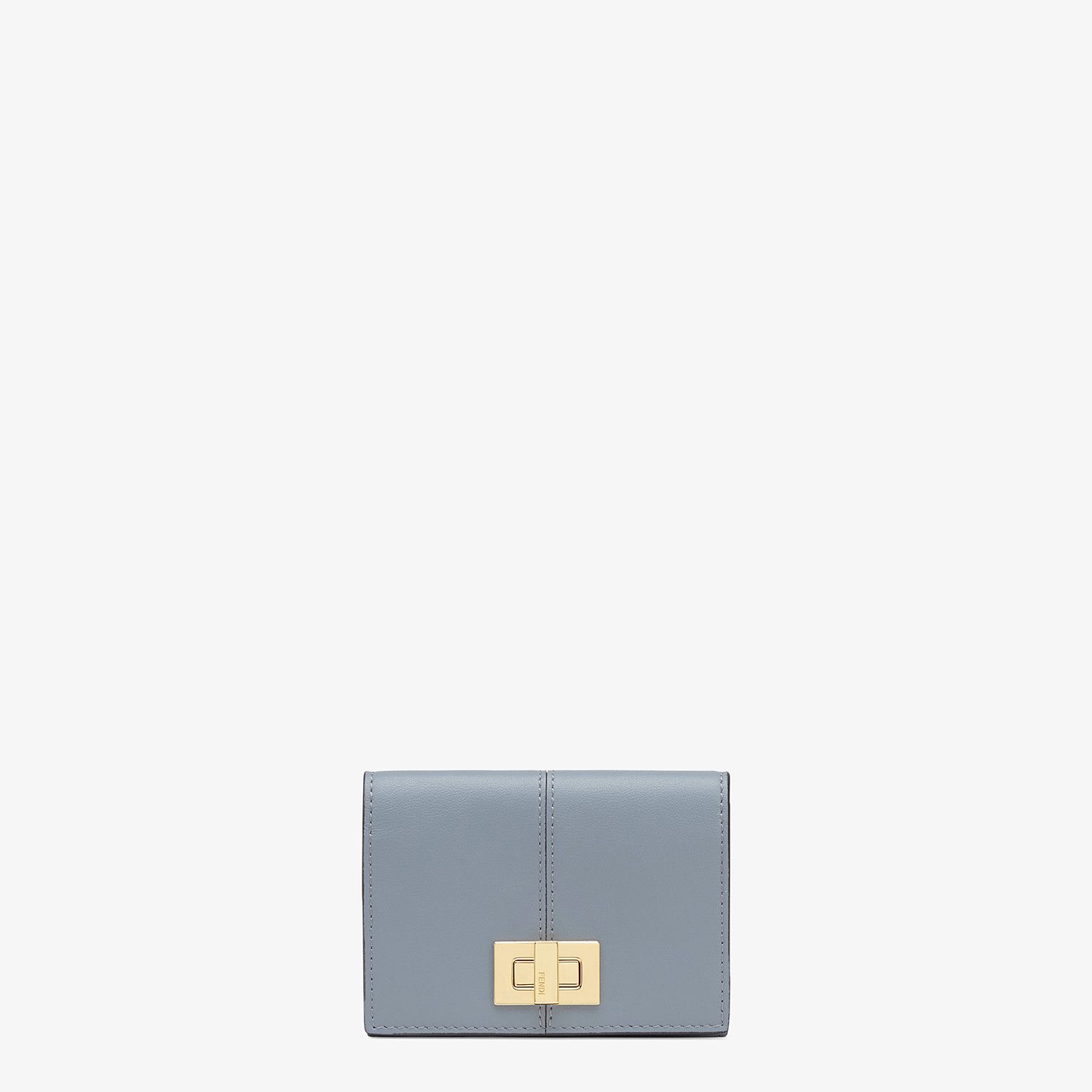 Gray leather wallet - 1