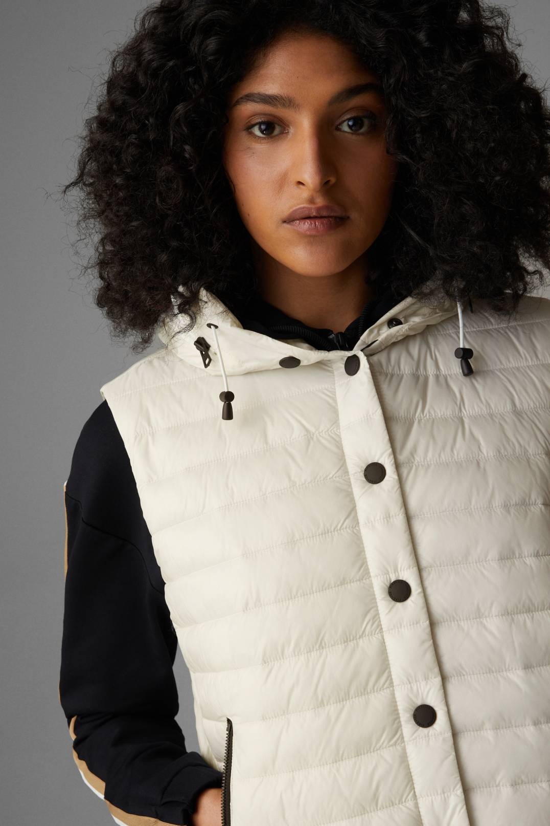 KANYA QUILTED WAISTCOAT IN CREAM - 6