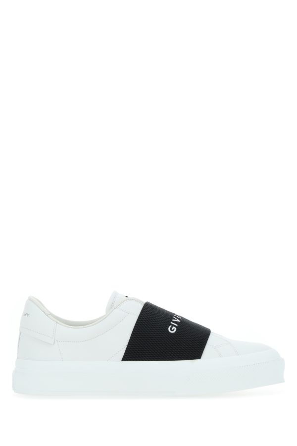 White leather New City slip ons - 1