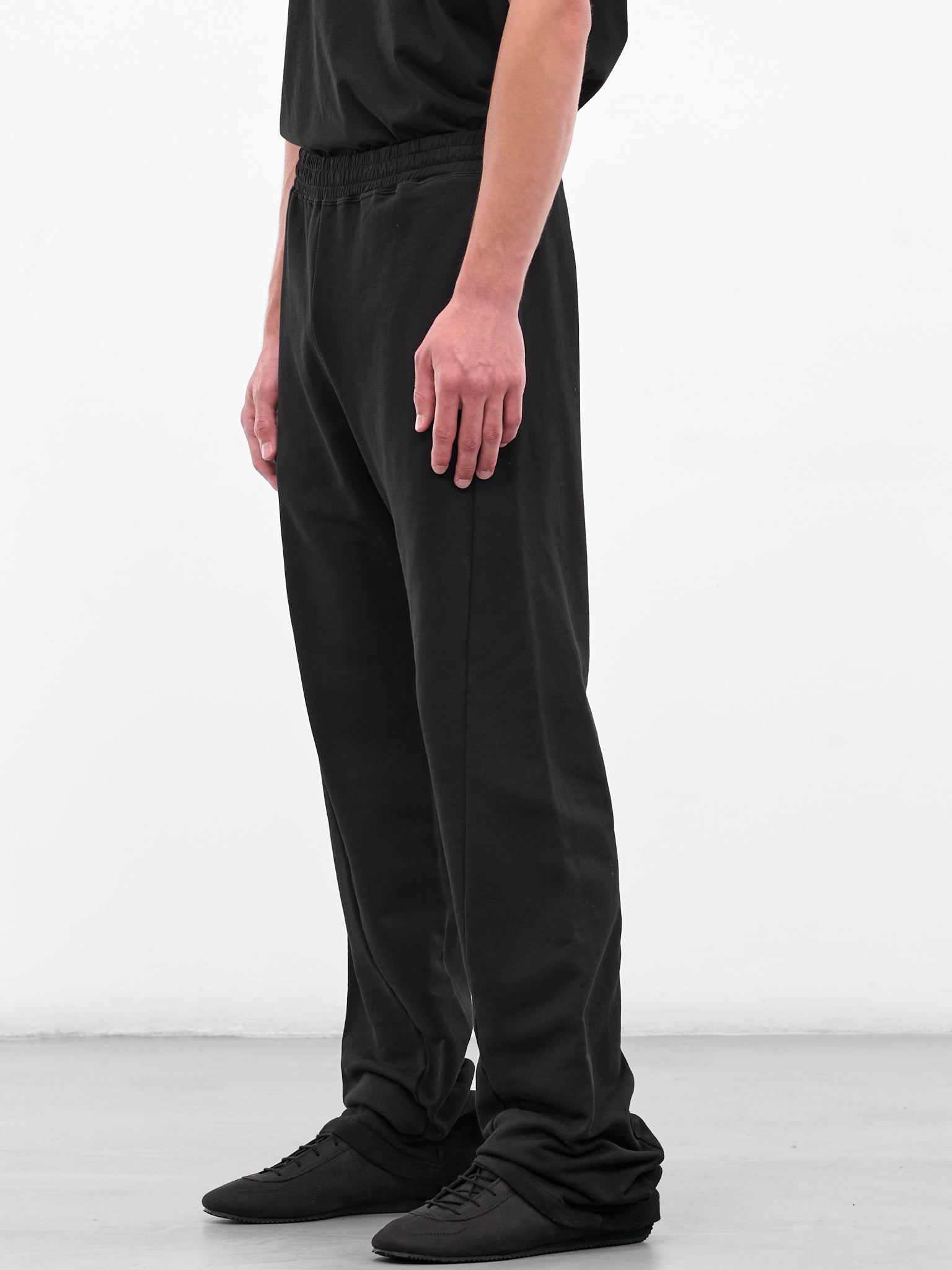 Black Cotton Sweatpants - 2