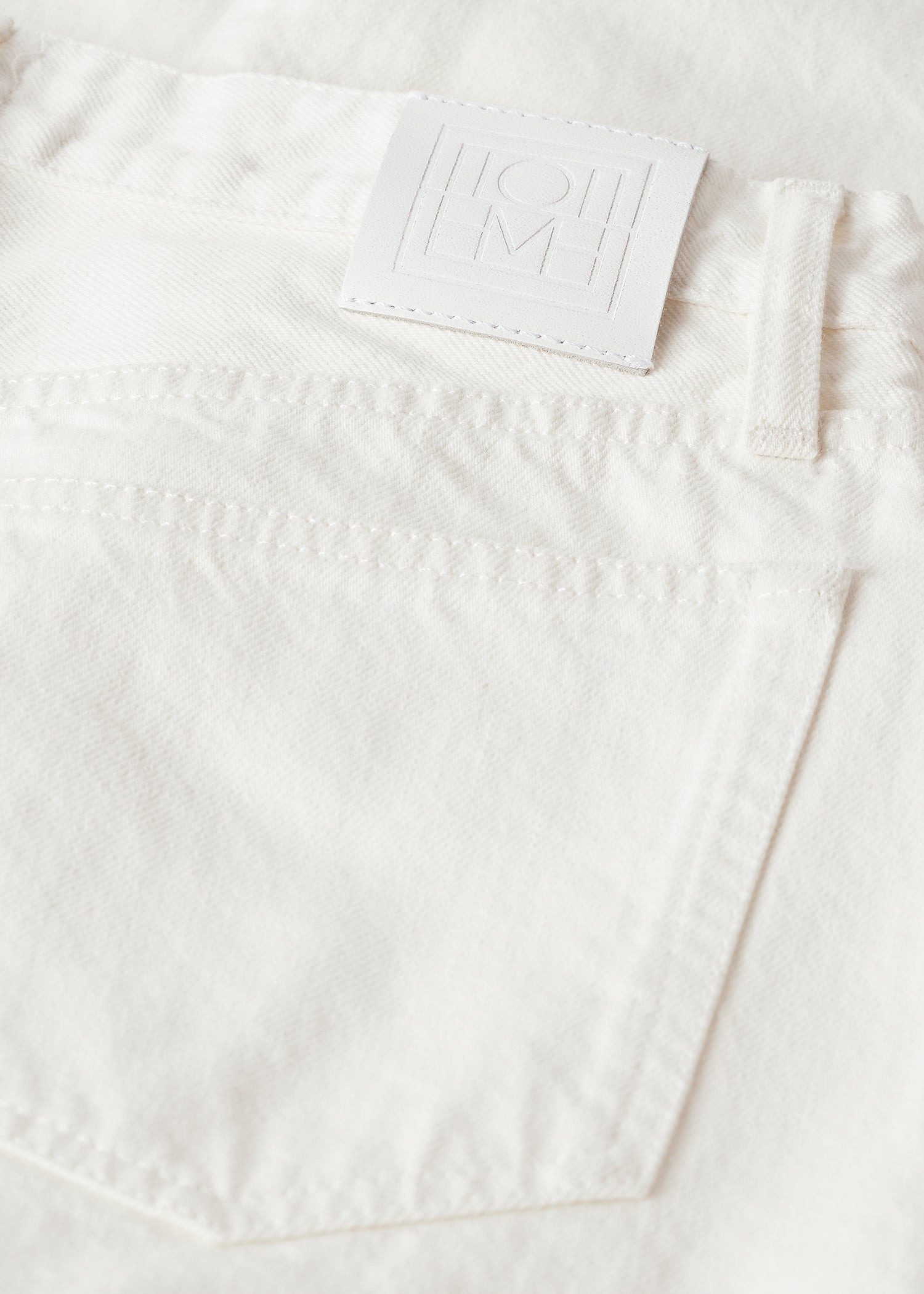 Twisted seam denim full length off-white - 6