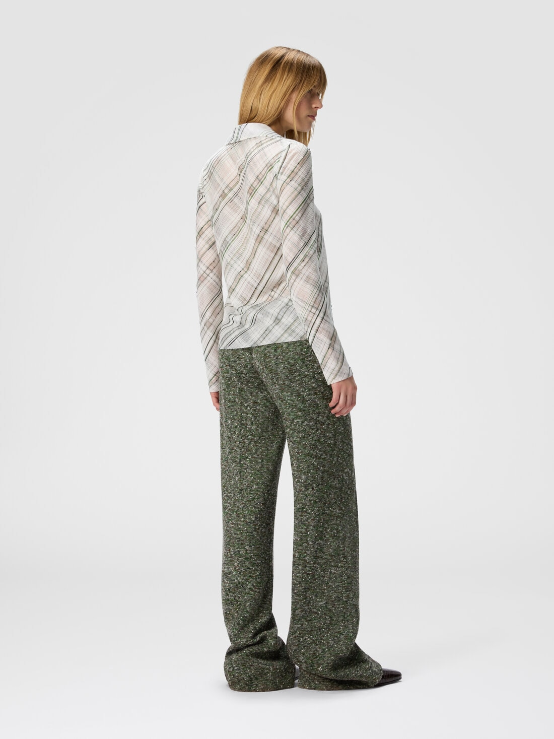 Tartan criss-cross shirt - 3