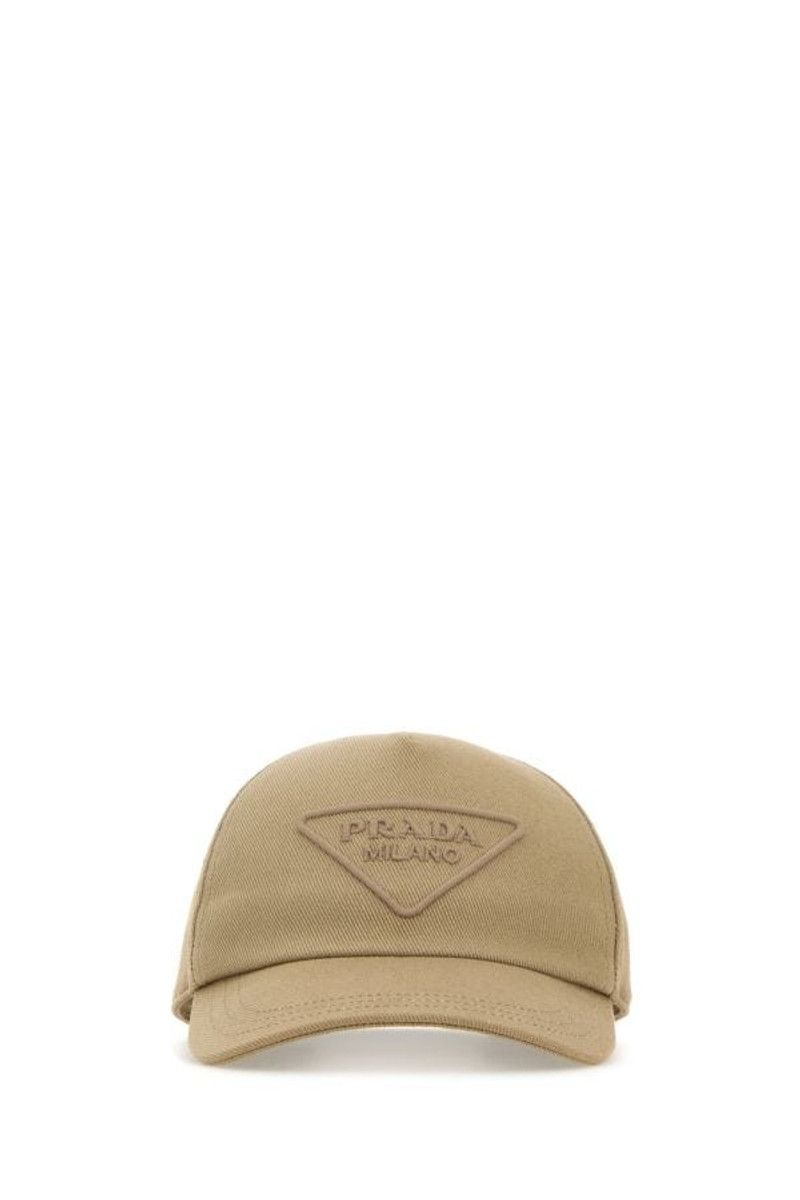 Prada Prada Man Khaki Cotton Baseball Cap outlook