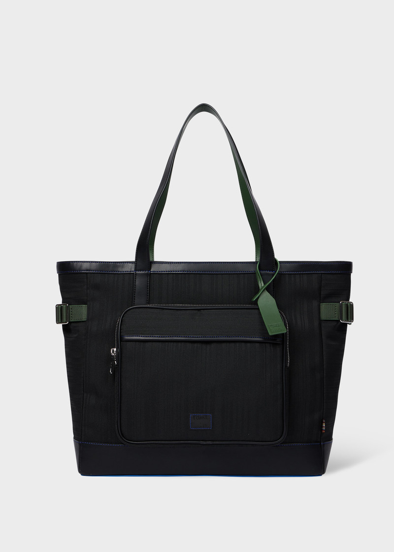Paul Smith x MINI - Black Shadow Stripe Tote Bag 1