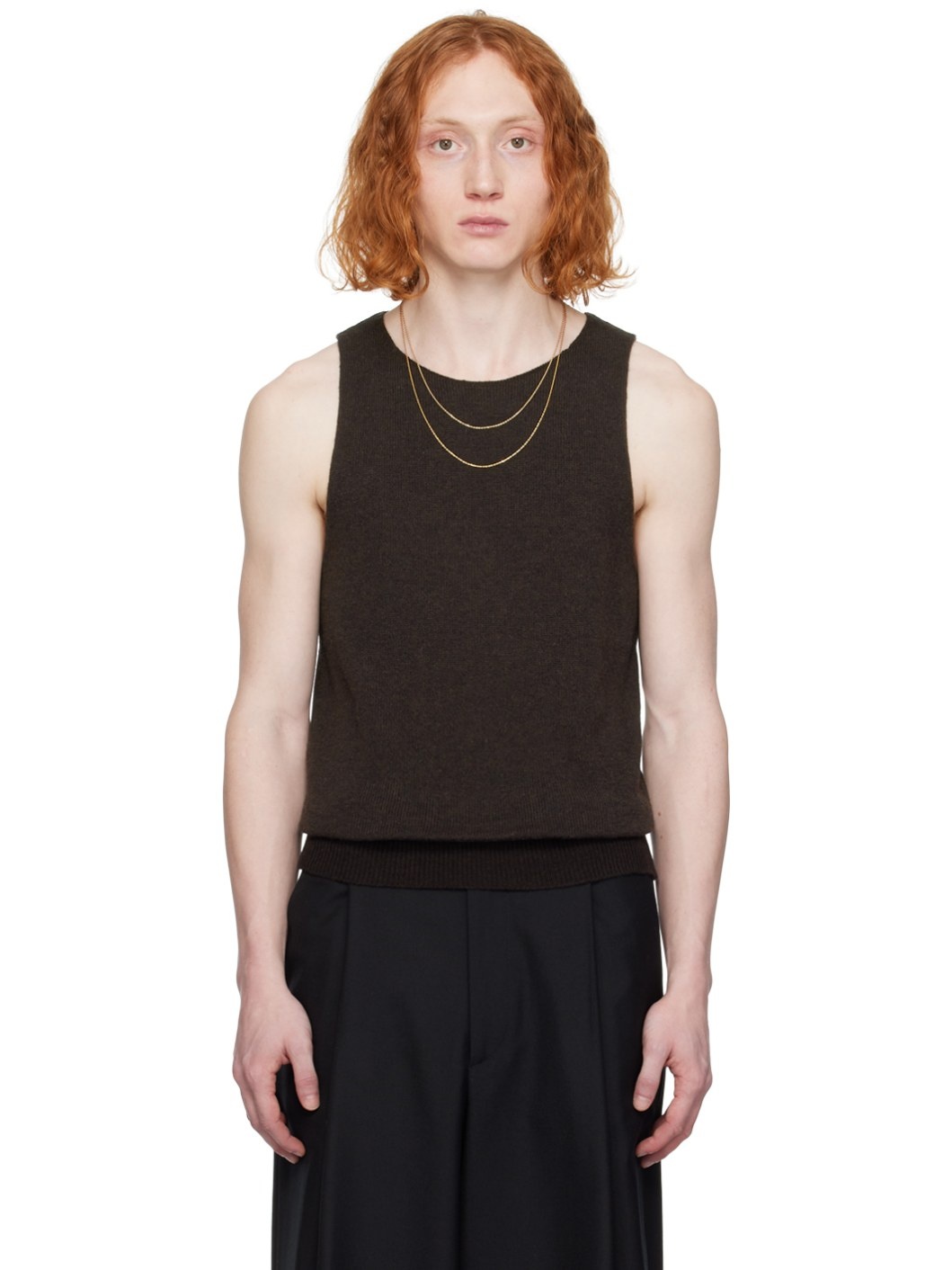 Brown Malio Tank Top - 1