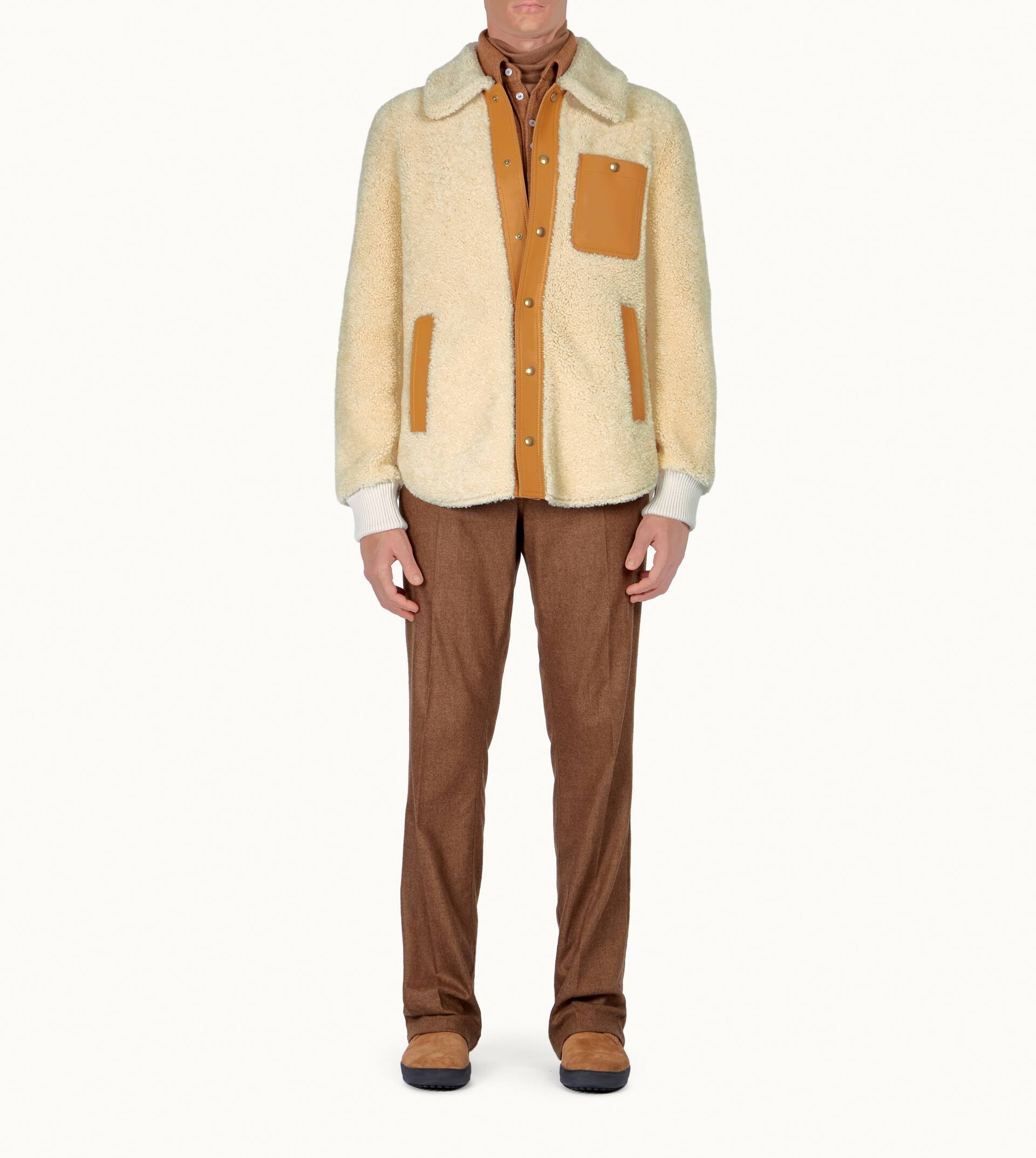 JACKET IN SHEARLING - BEIGE - 2