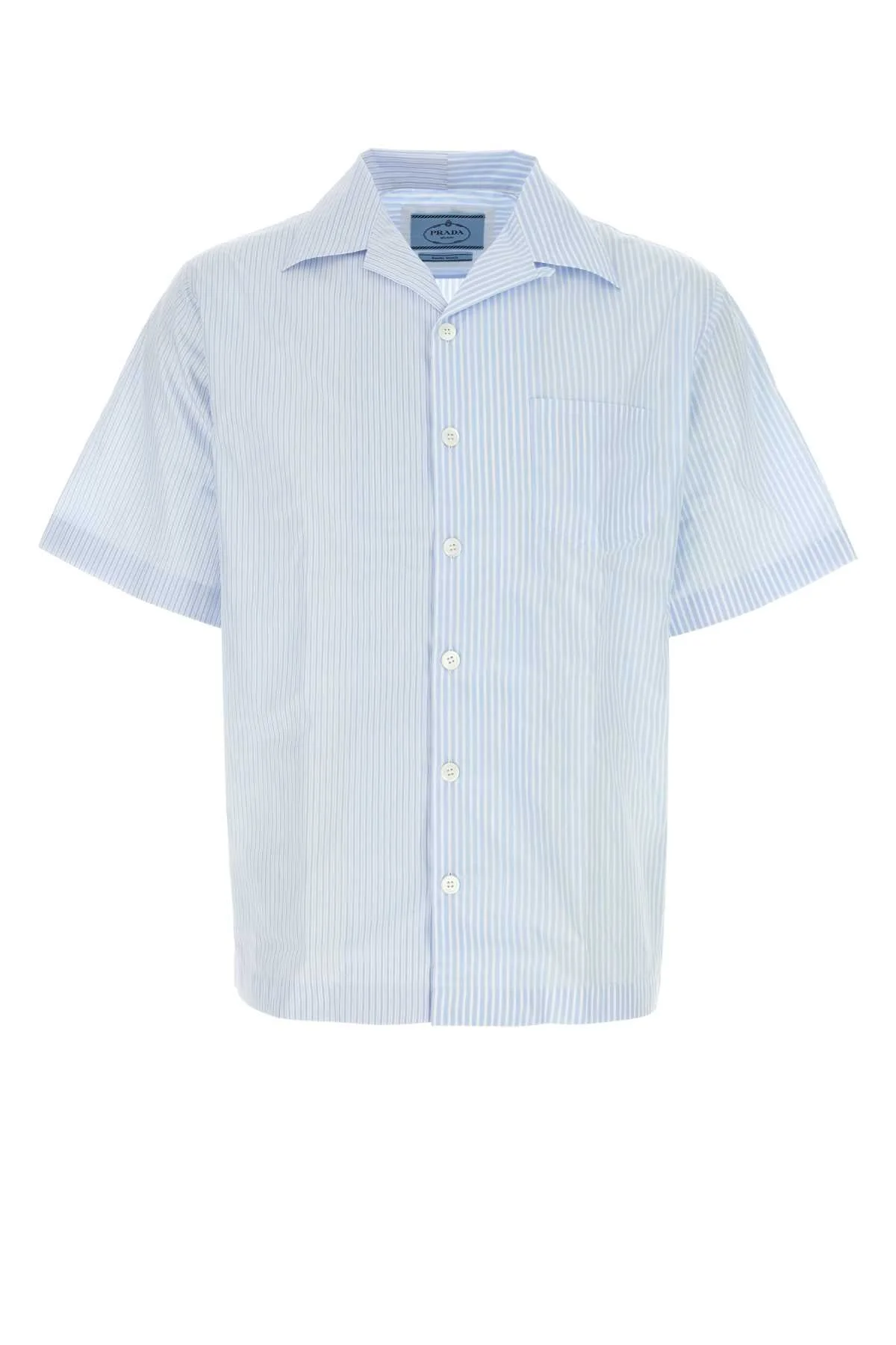Prada Men Printed Poplin Shirt - 1