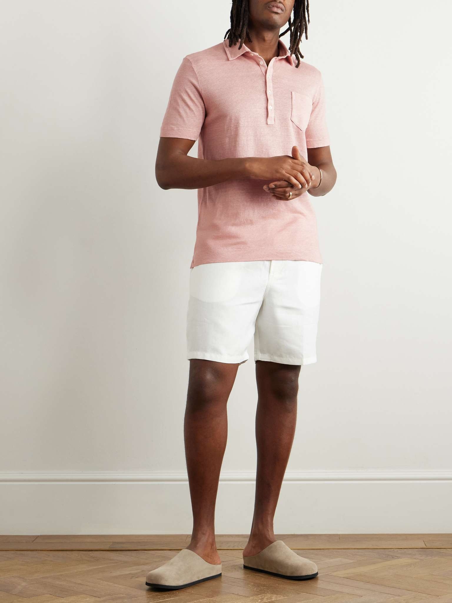 Linen and Cotton-Blend Polo Shirt - 2