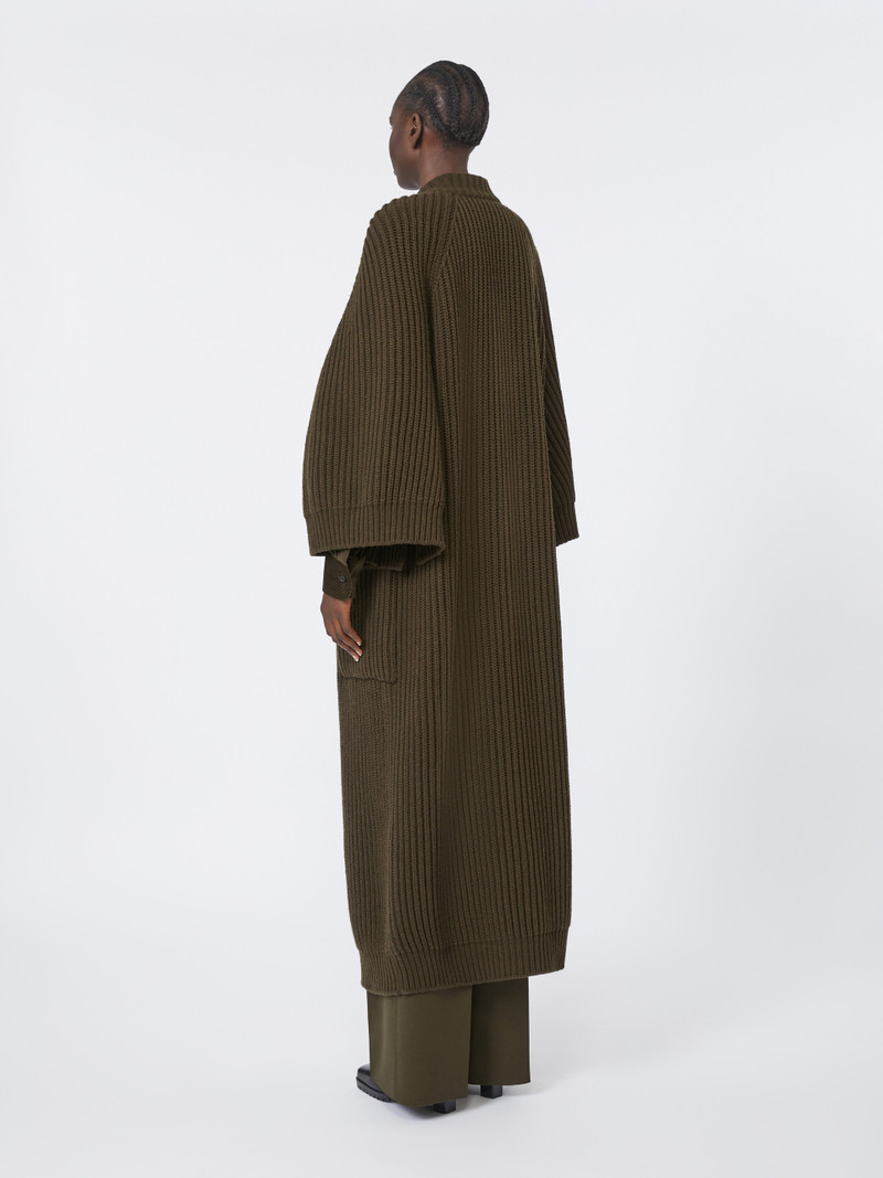 ATOLLO1234 Wool and cashmere wrap cardigan 4