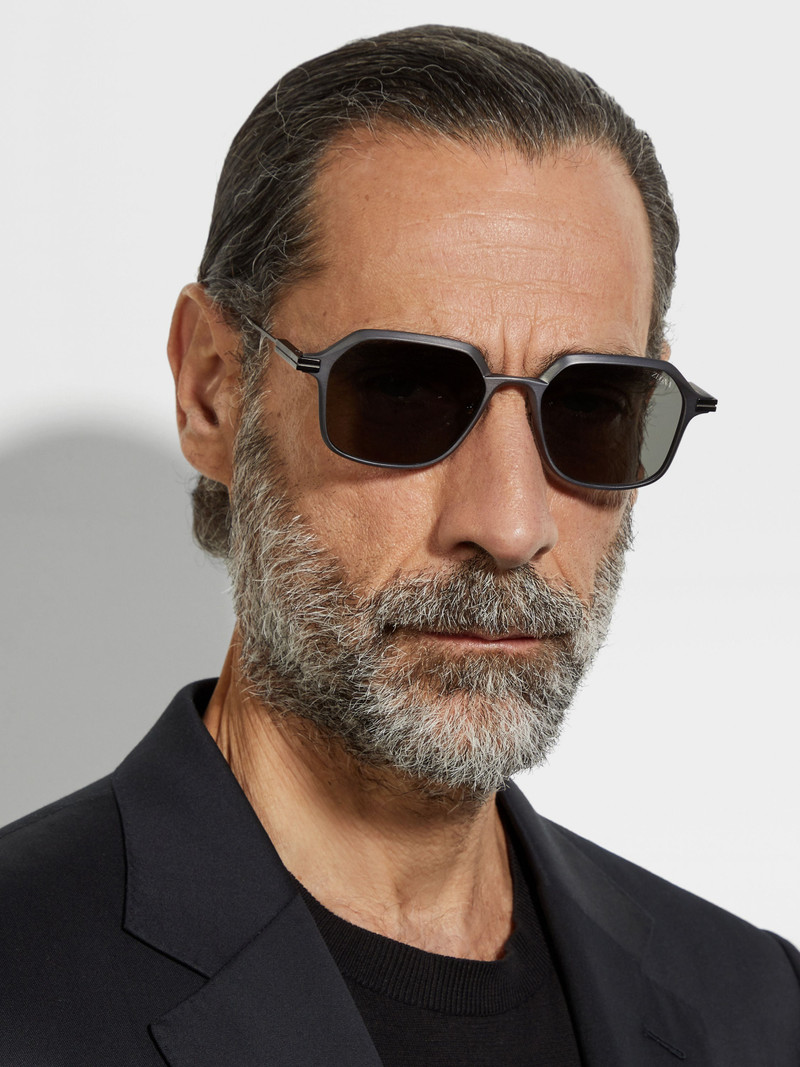 GREY ALUMINUM AND METAL SUNGLASSES 4