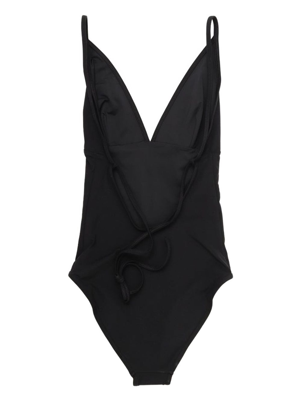 V-neck tie-back swimsuit - 2