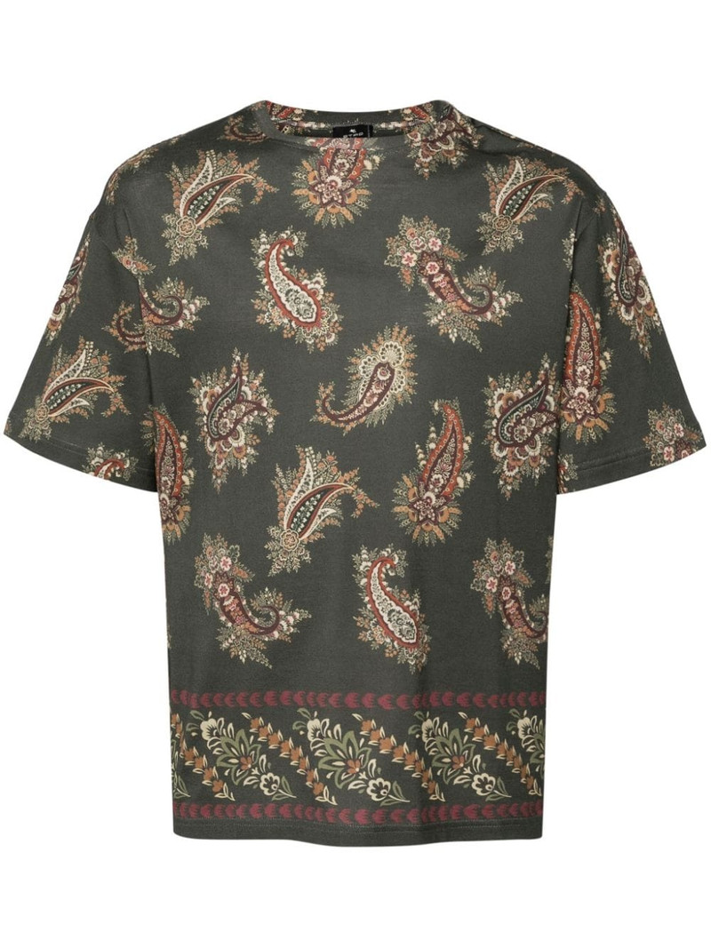 paisley-print cotton shirt 1
