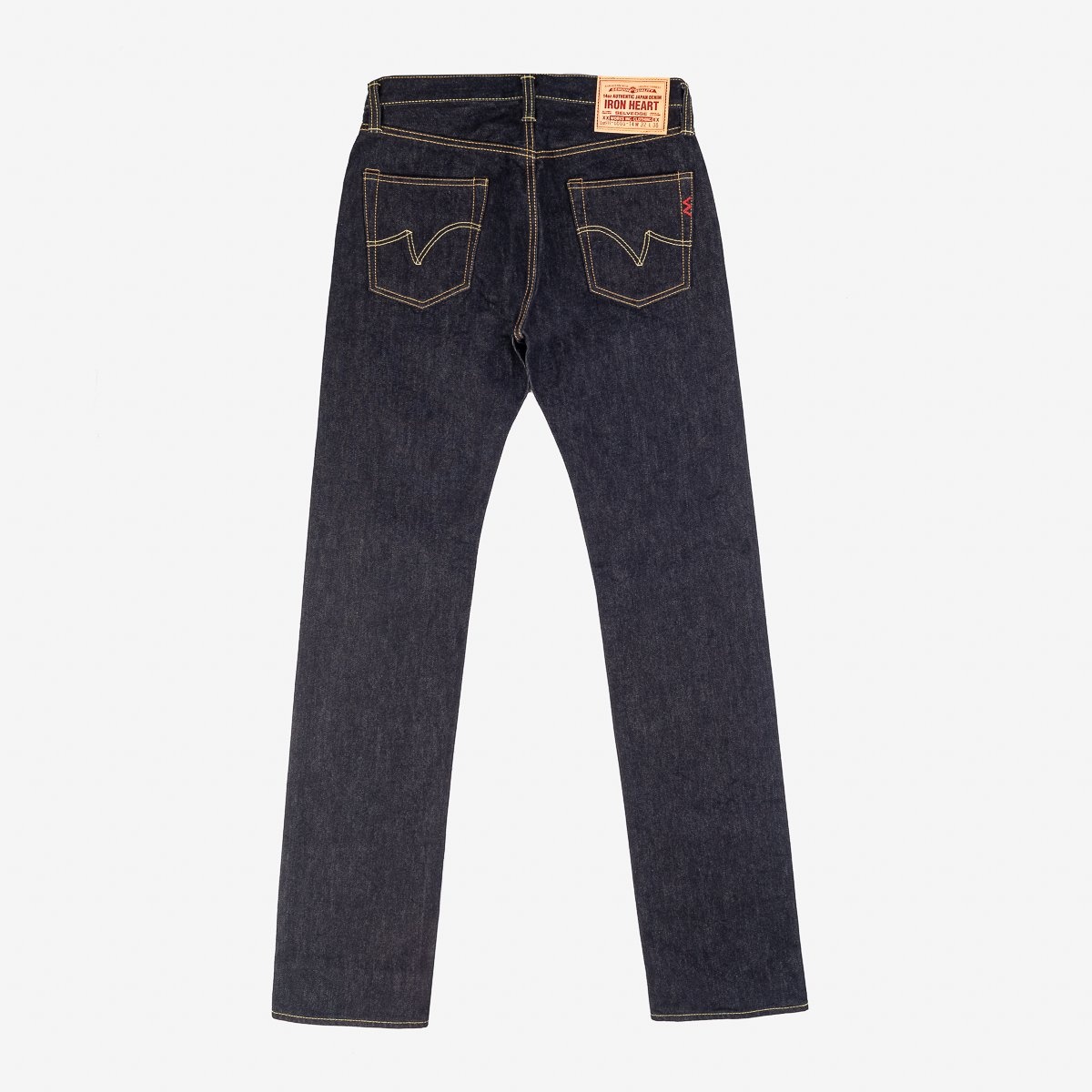 IH-666S-142 14oz Selvedge Denim Slim Straight Cut Jeans - Indigo - 5