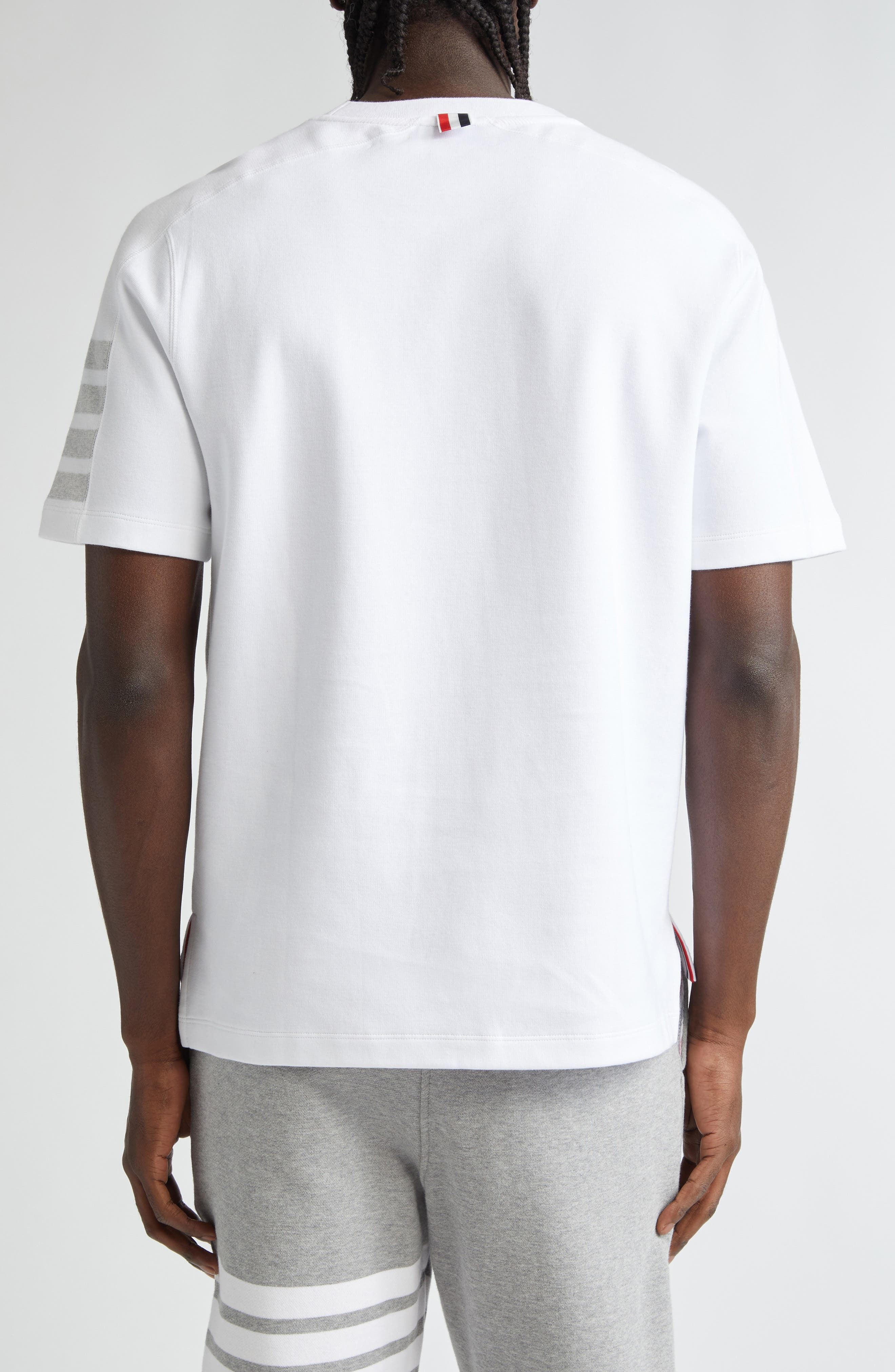 Thom Browne Milano 4-Bar Cotton T-Shirt in White at Nordstrom - 3
