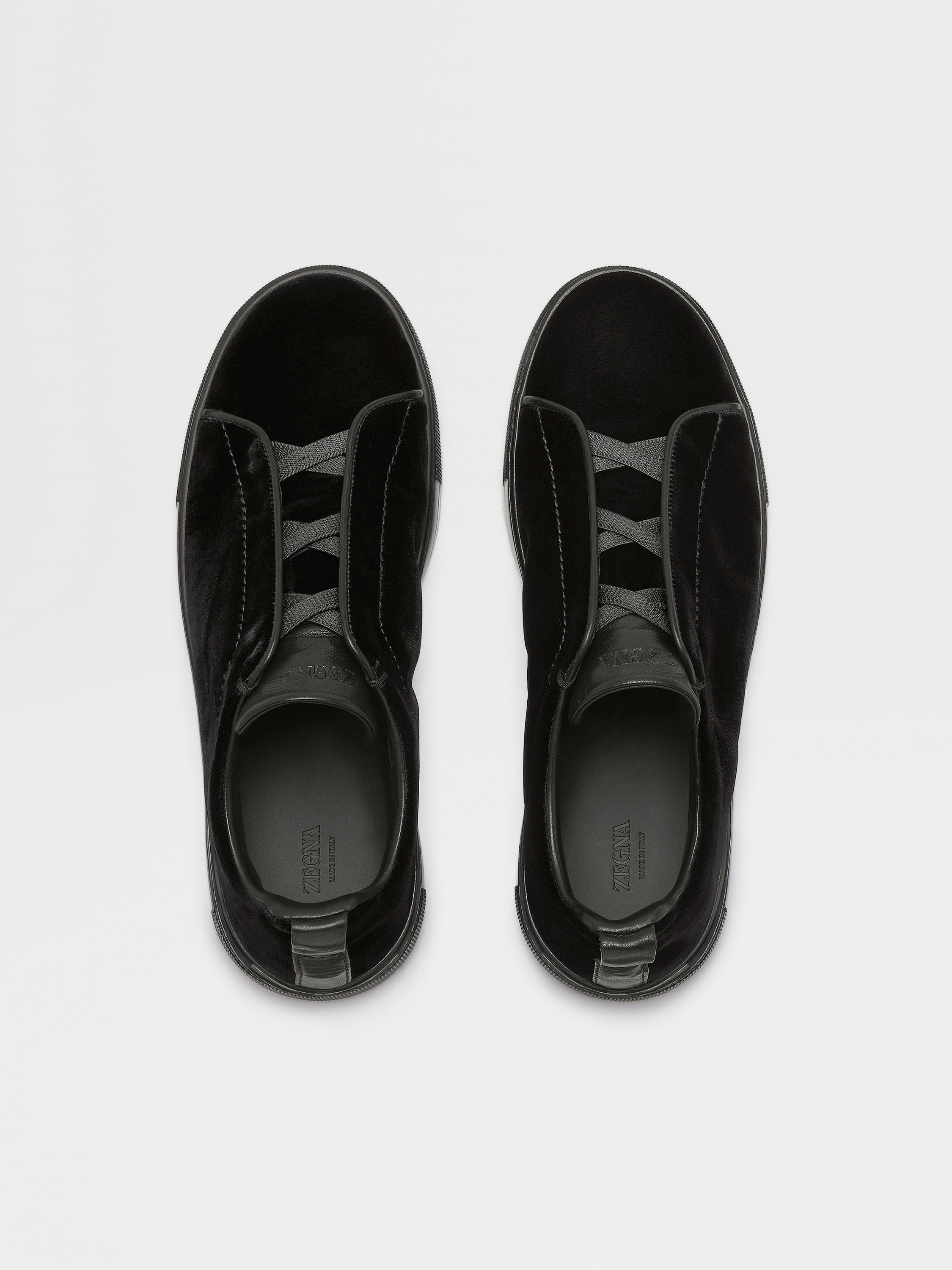 BLACK VELVET TRIPLE STITCH™ SNEAKERS - 3