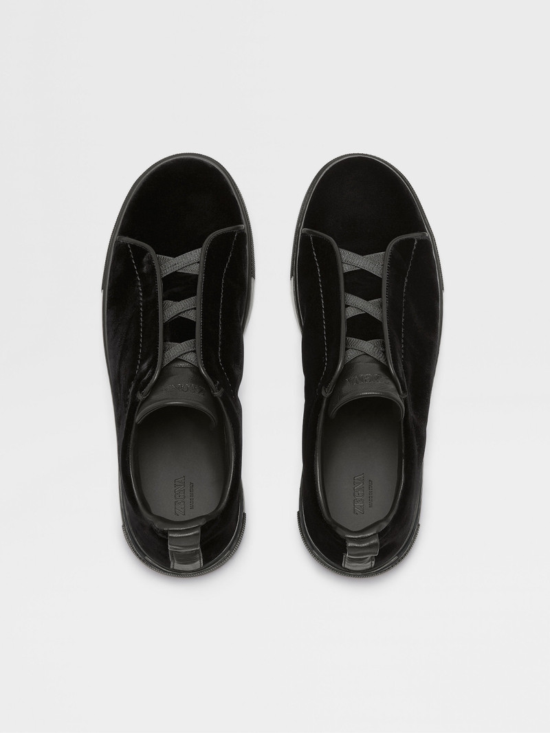 BLACK VELVET TRIPLE STITCH™ SNEAKERS 3
