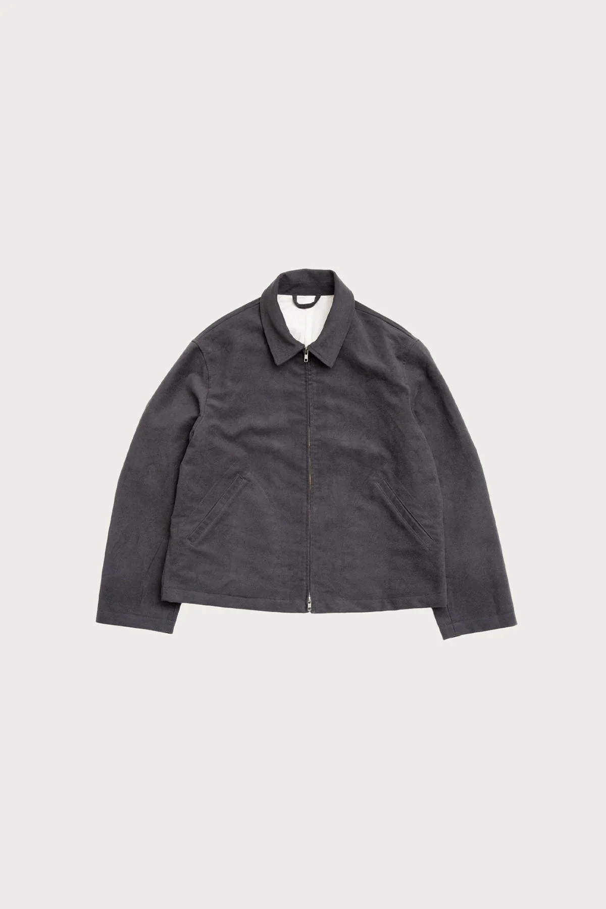 Site Jacket - Grey Cotton Moleskin - 1