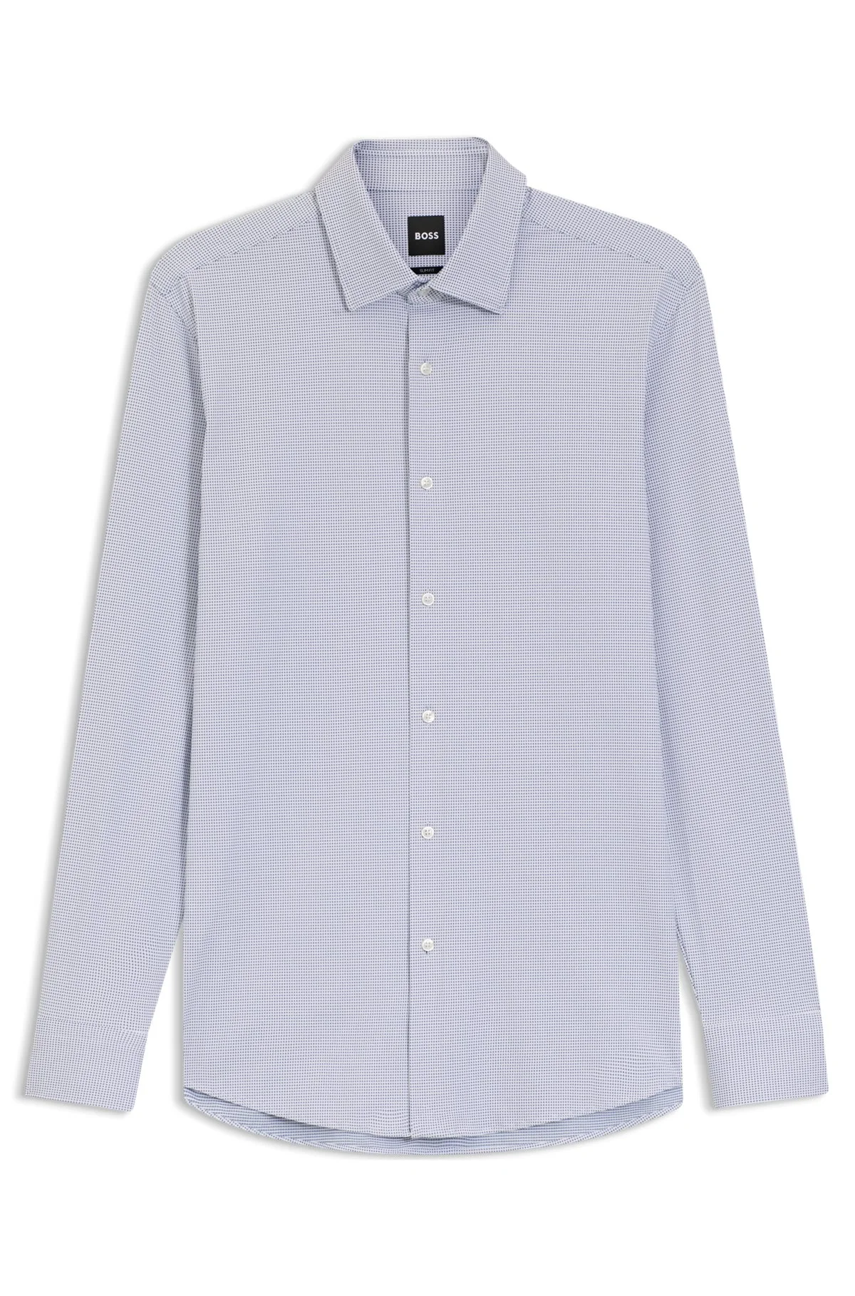 SLIM-FIT SHIRT IN ITALIAN PERFORMANCE-STRETCH JERSEY - 1