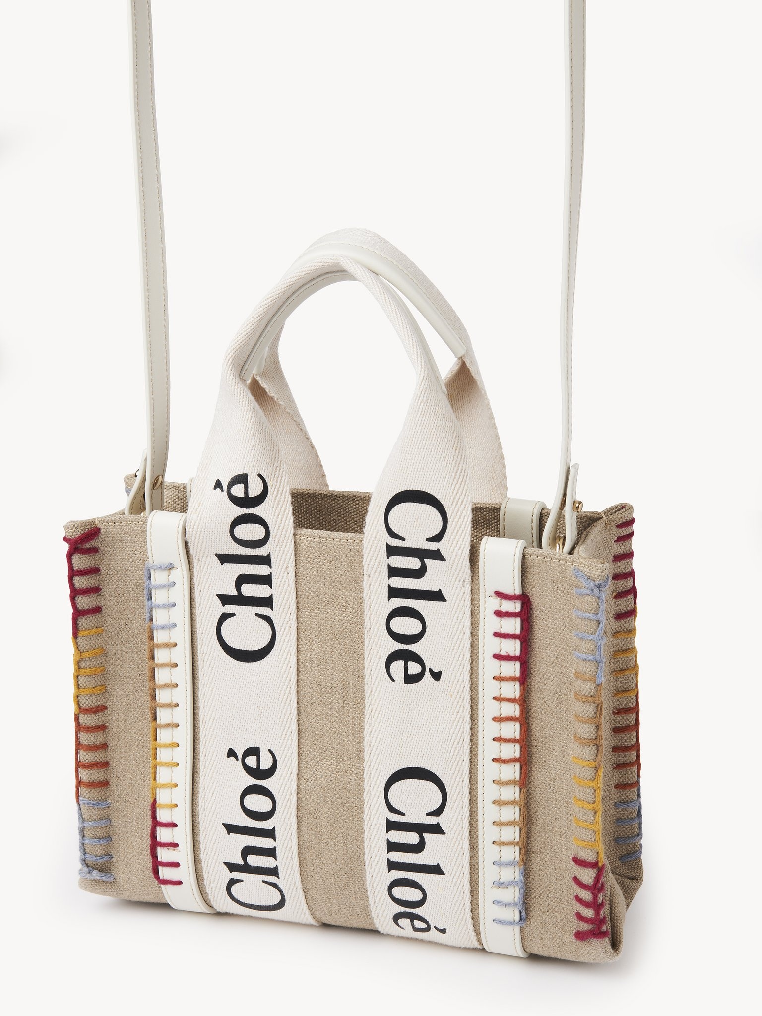 Chloé SMALL WOODY TOTE BAG | REVERSIBLE