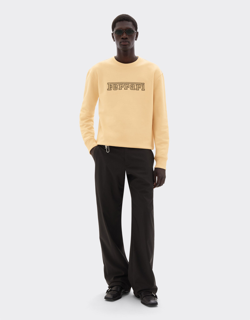 Ferrari Cotton sweatshirt with Ferrari patch outlook