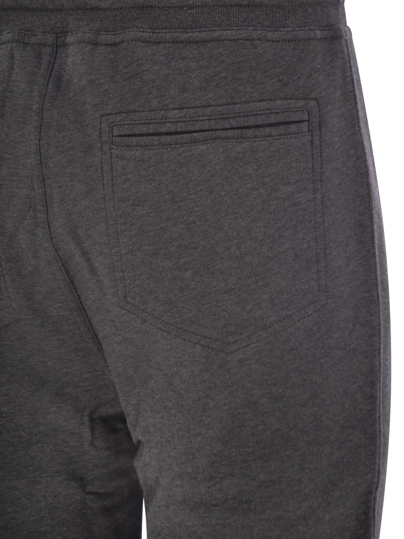Brunello Cucinelli Men Techno Cotton Fleece Trousers - 4