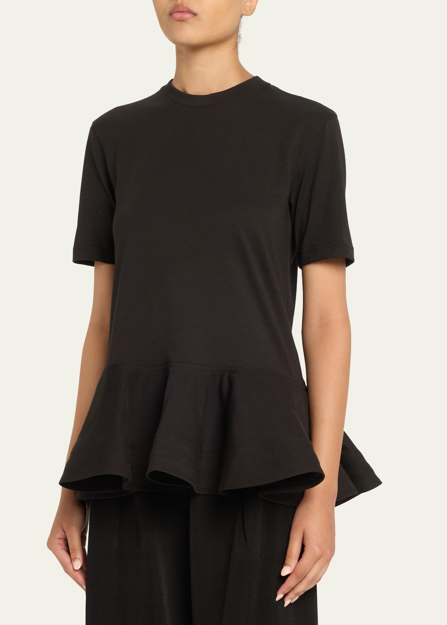 Short-Sleeve Peplum T-Shirt - 4