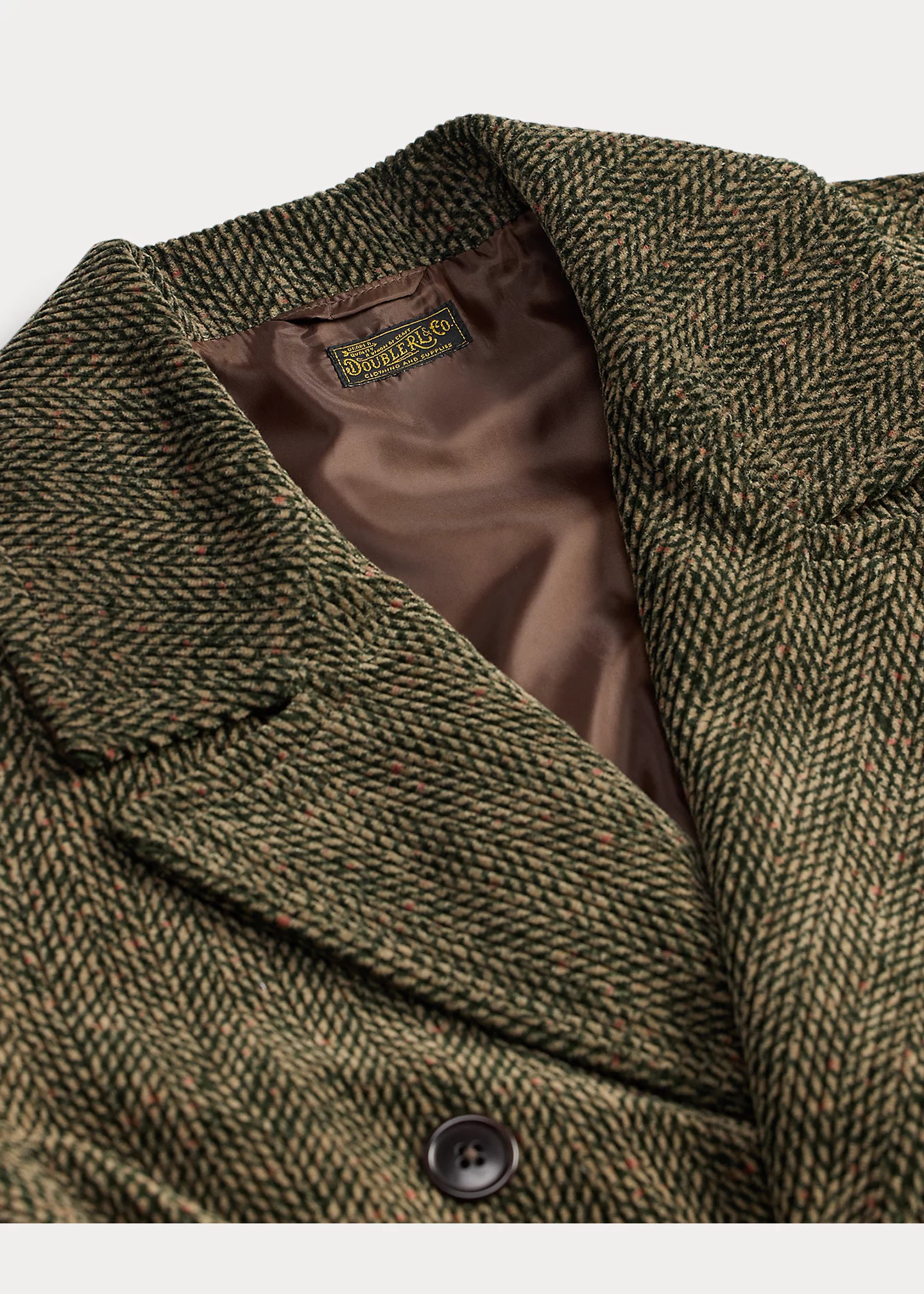 Herringbone-Print Corduroy Topcoat - 8