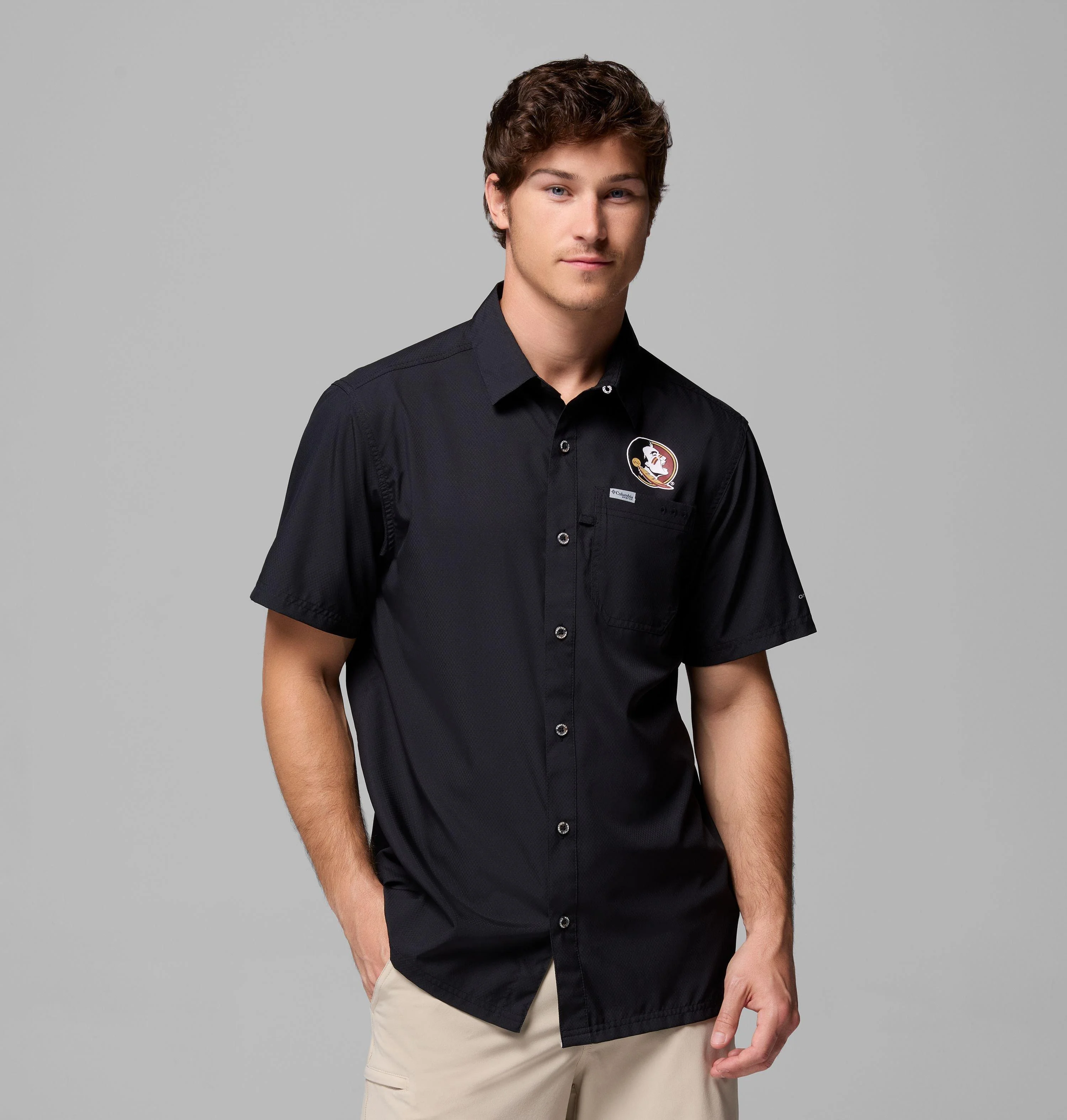 Men's Collegiate PFG Slack Tide Camp Shirt - Florida State - 1