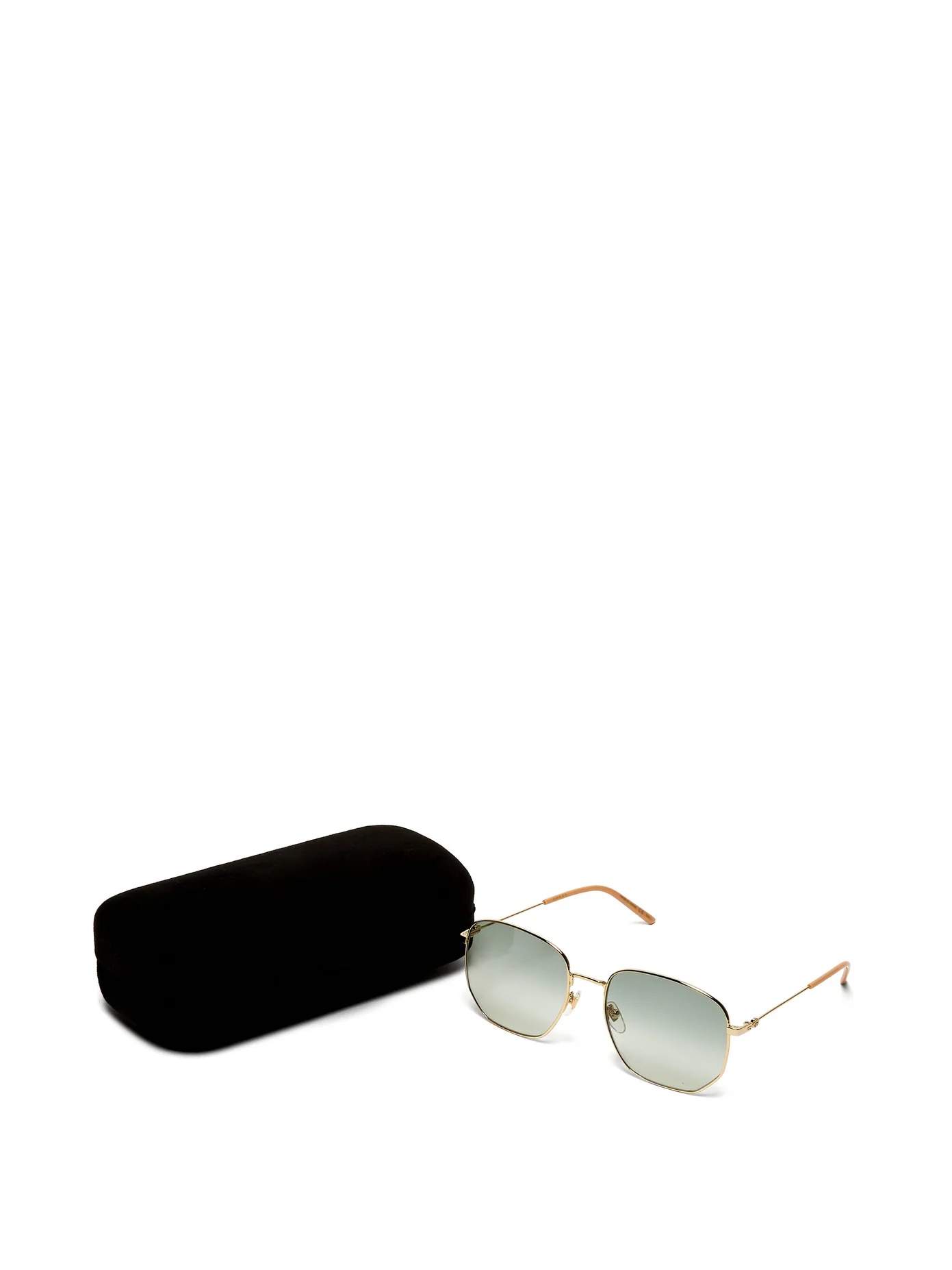 Lasered-logo square metal sunglasses - 4