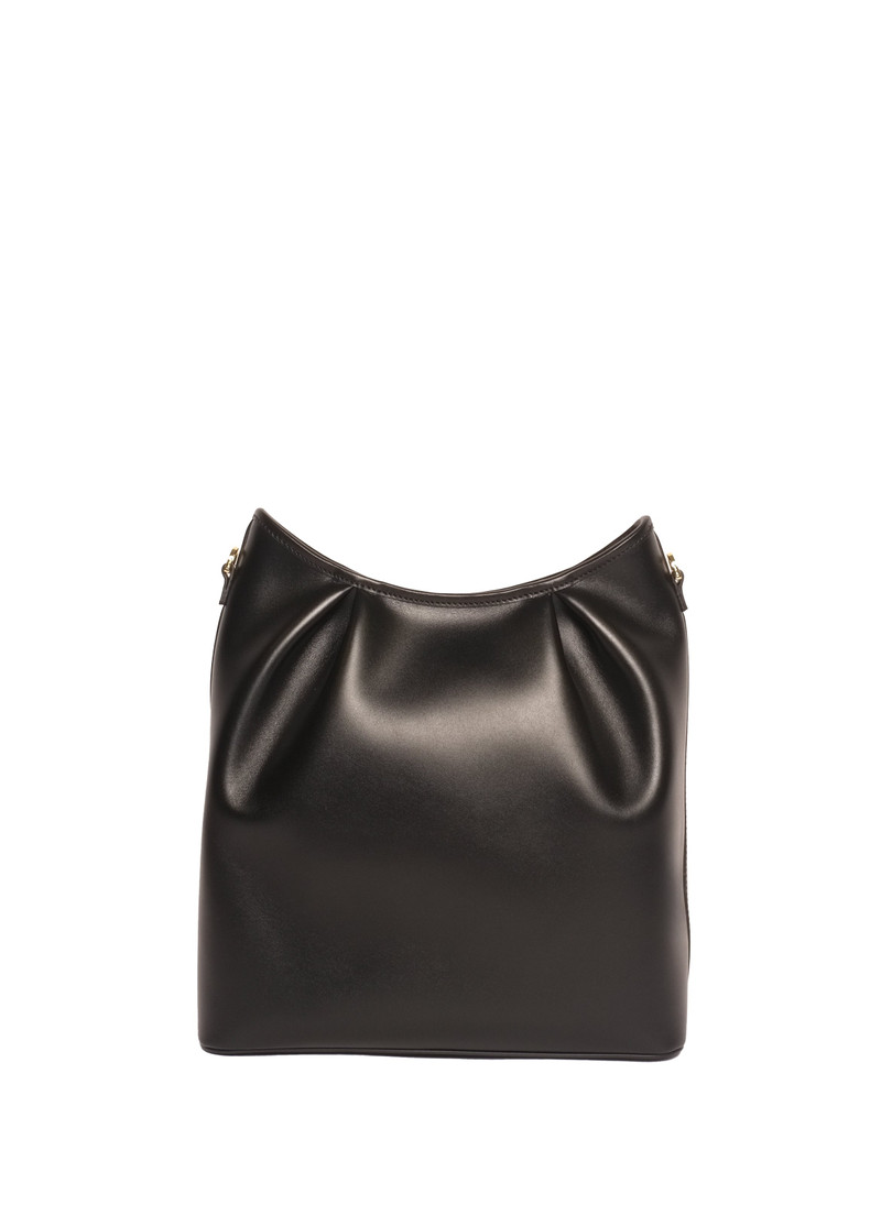 Dimple Tote Leather Black 1