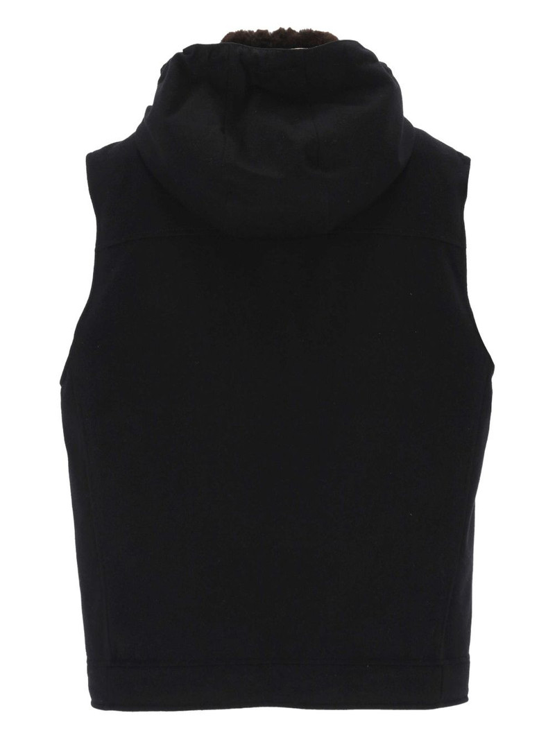 Brunello Cucinelli hooded wool gilet outlook