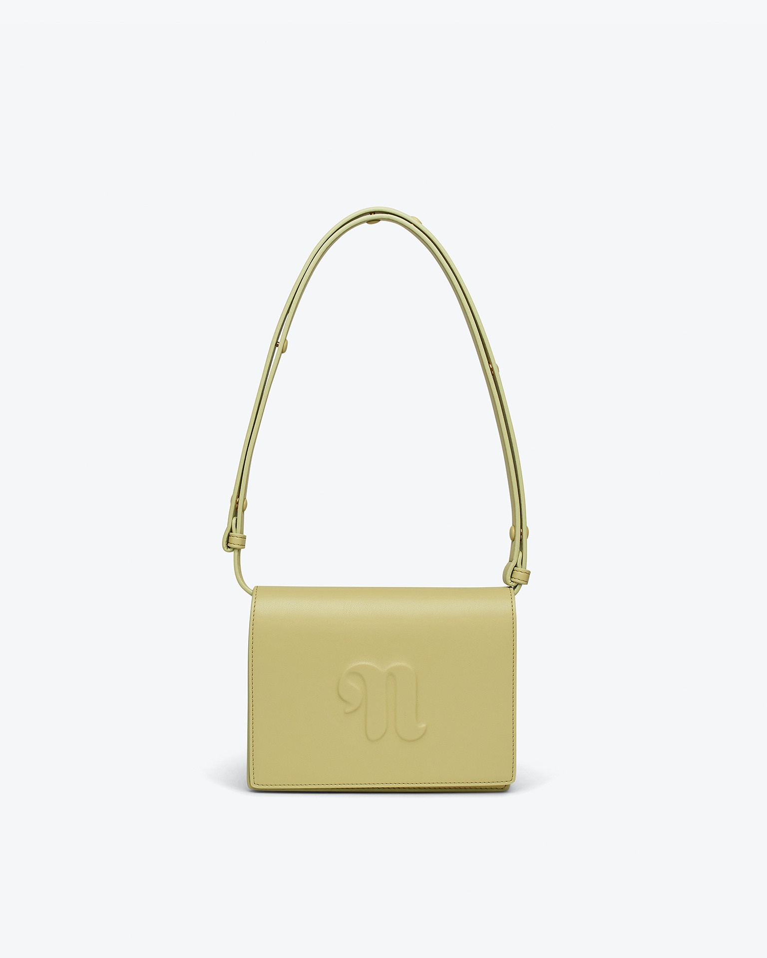 THE CONCERTINA - Alt-nappa shoulder bag - Lime - 1