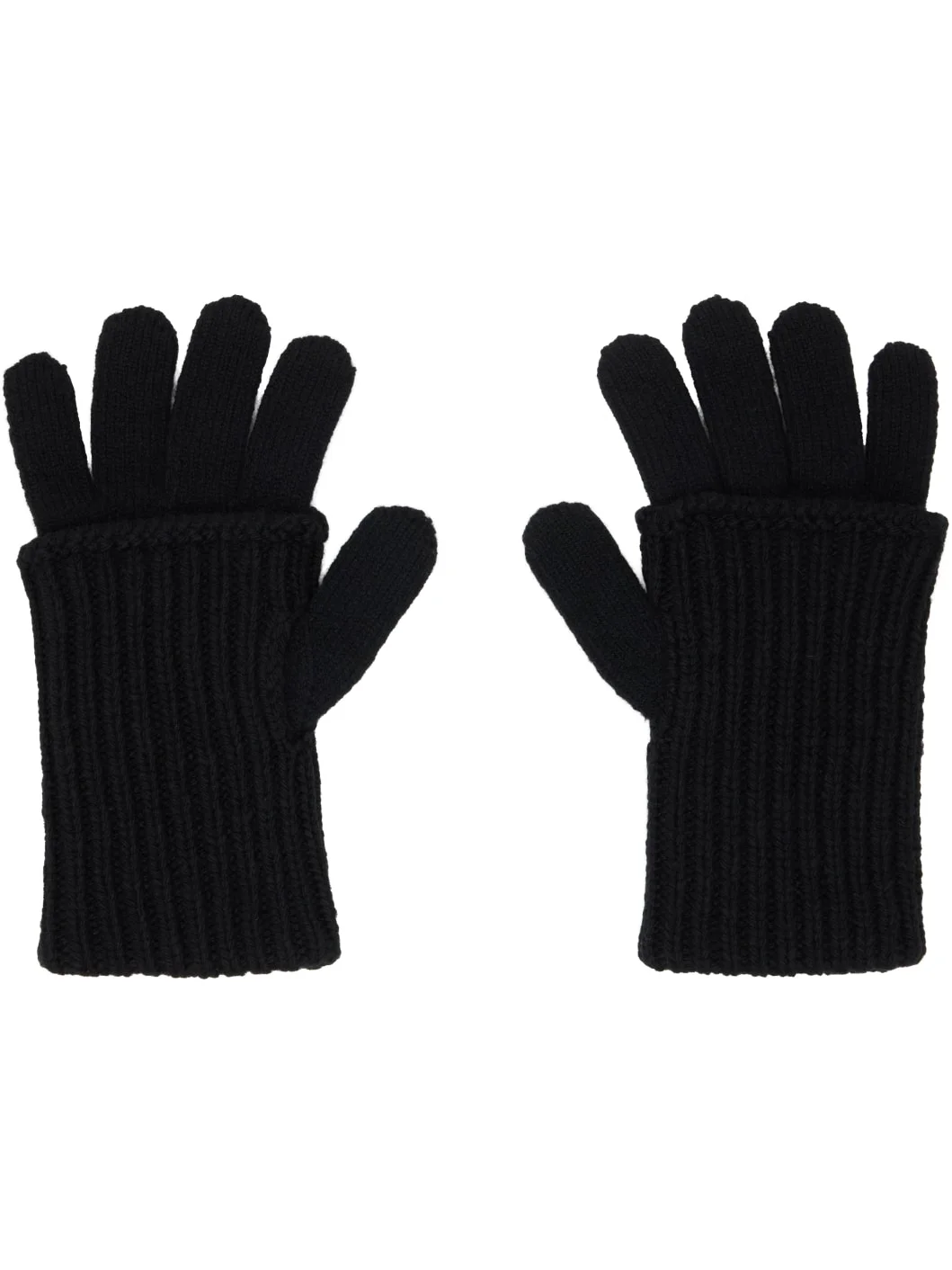 Black Fold Gloves - 1