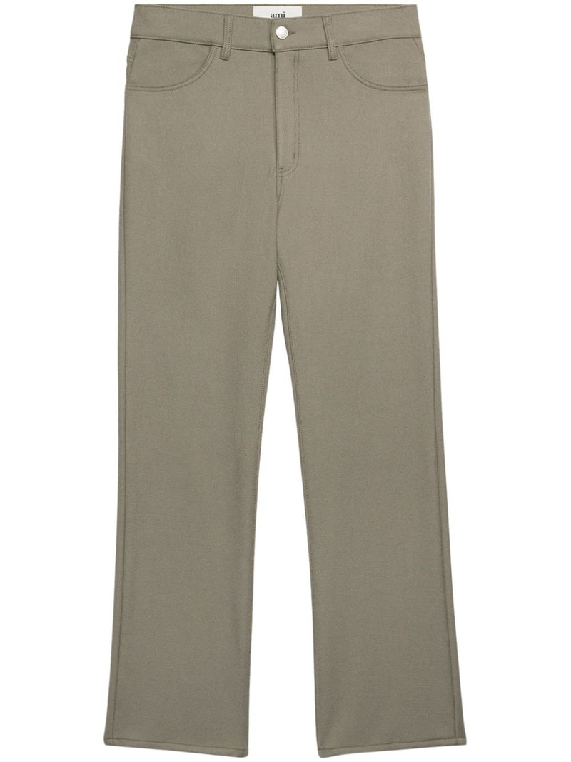 wool straight-leg trousers 1
