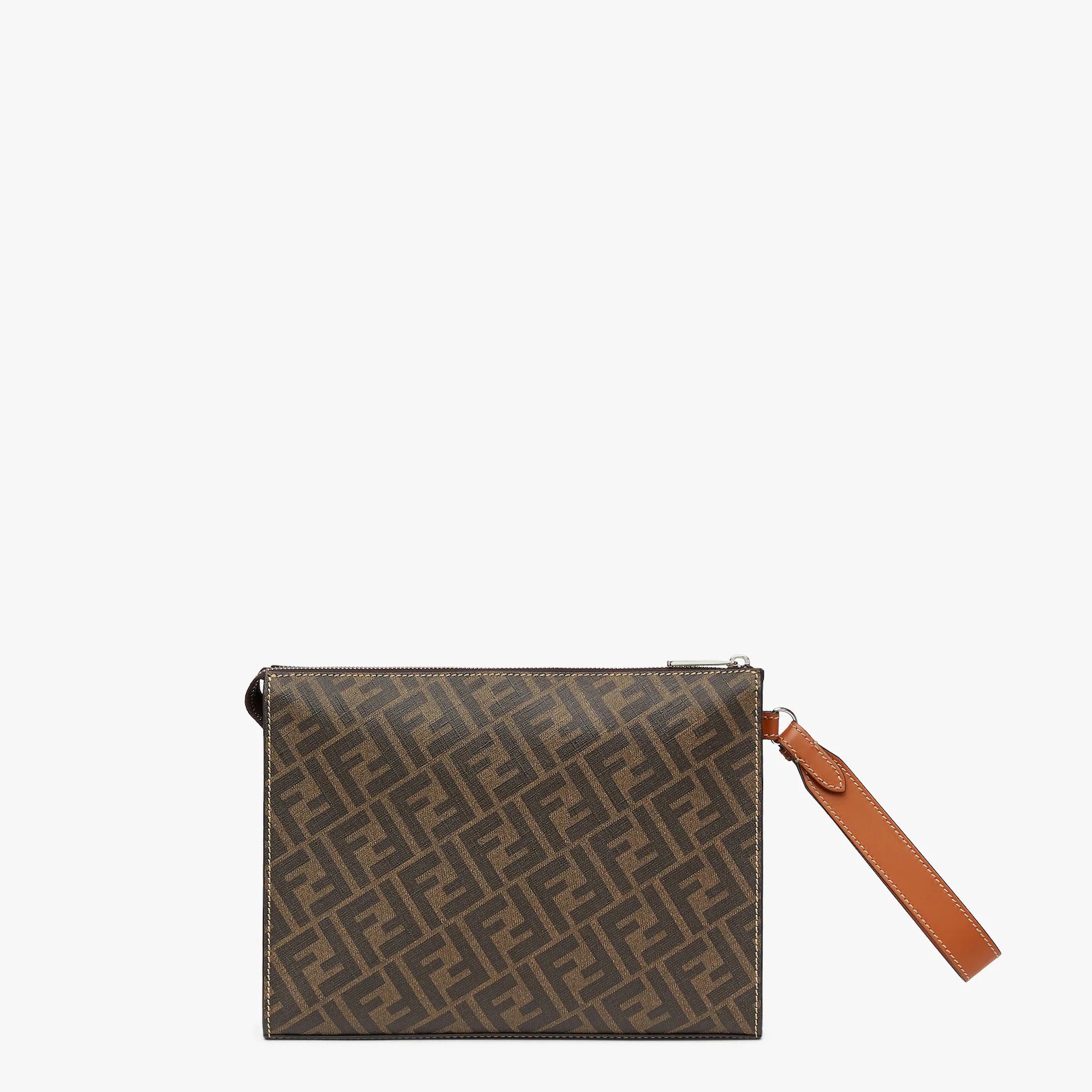 Brown fabric pouch - 3