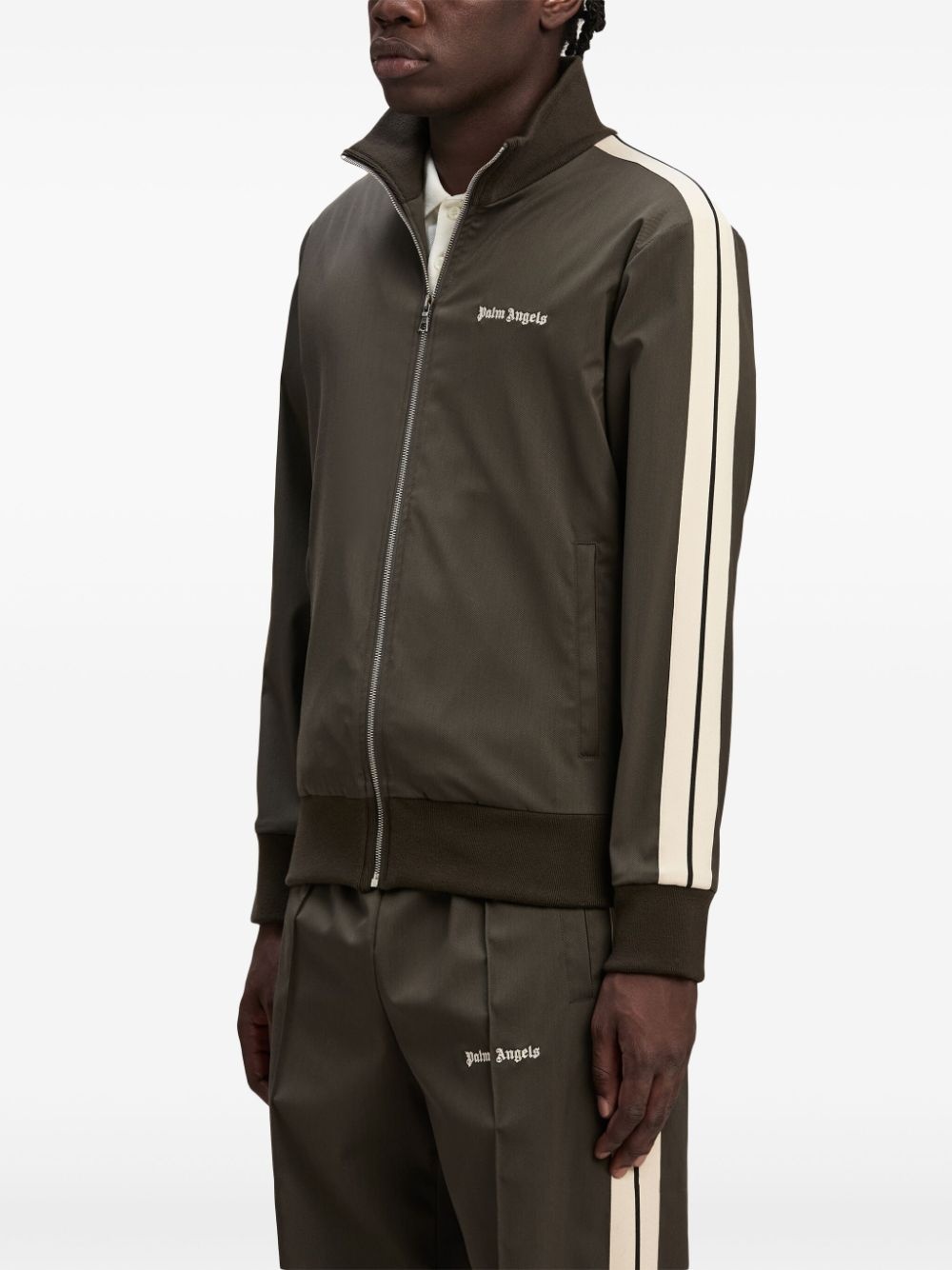 logo-embroidered jacket - 4