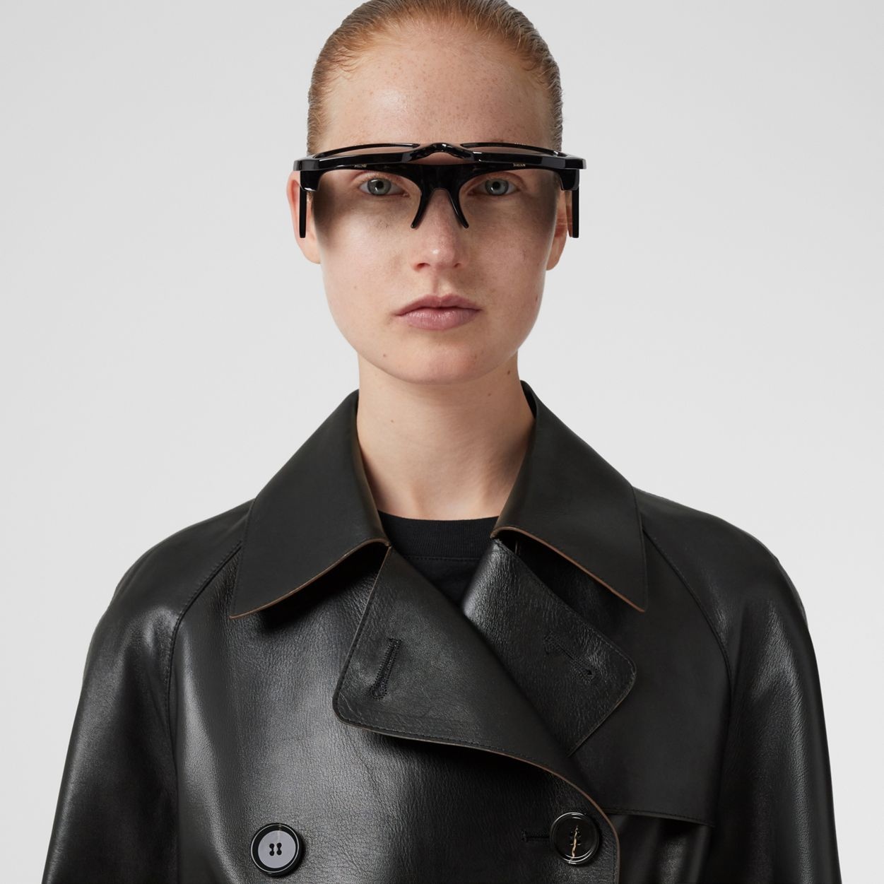 Leather Waterloo Trench Coat - 3