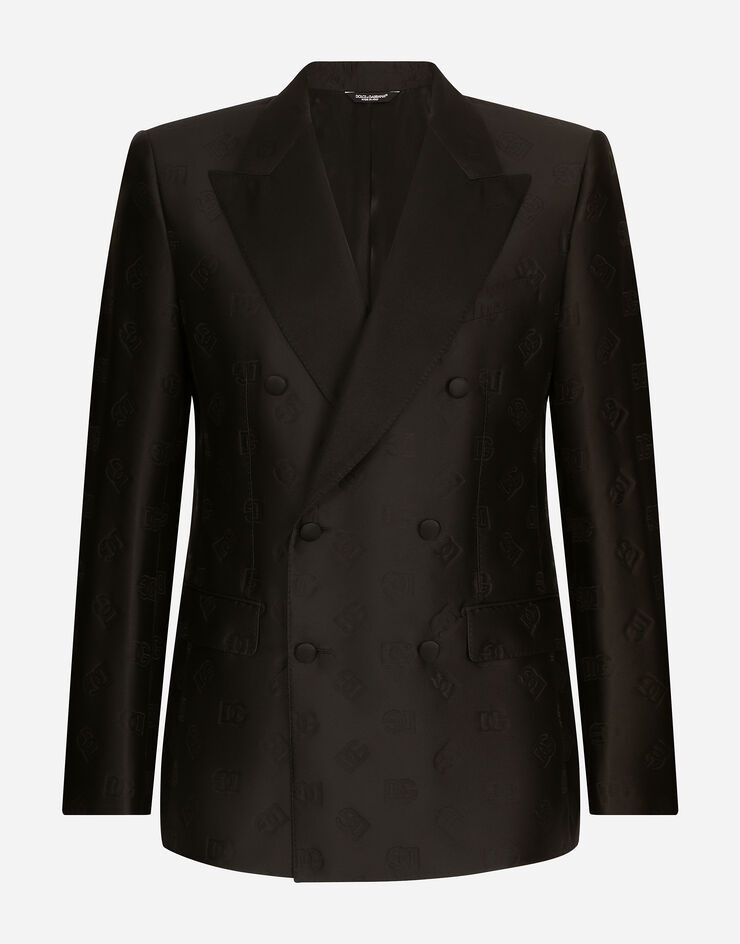 Double-breasted Sicilia-fit tuxedo suit with DG monogram - 1