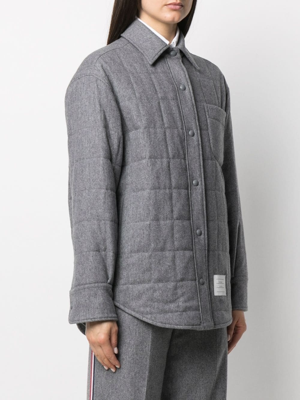 oversized padded shirt jacket - 3