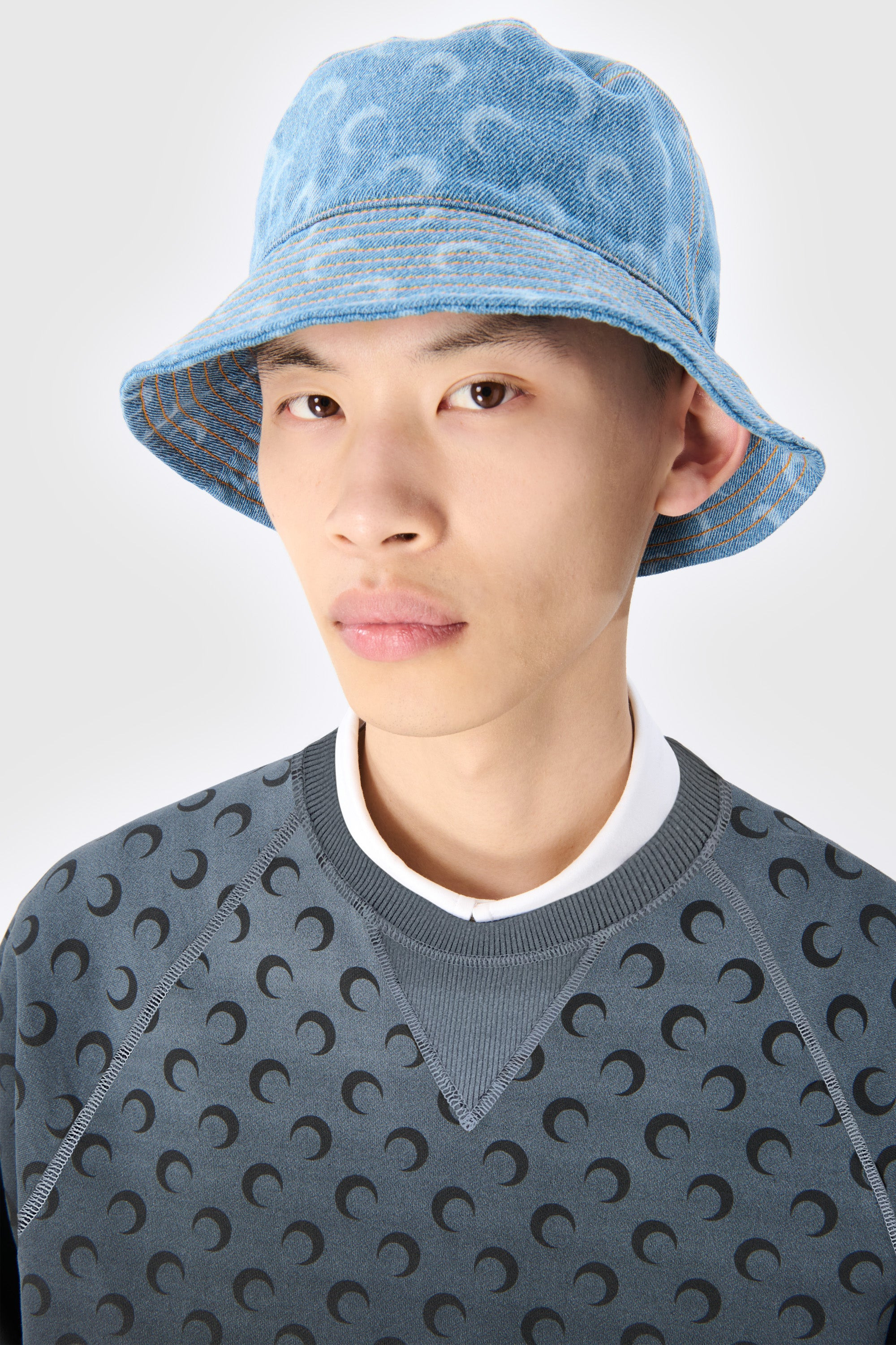 Moon Laser Denim Bucket Hat - 3